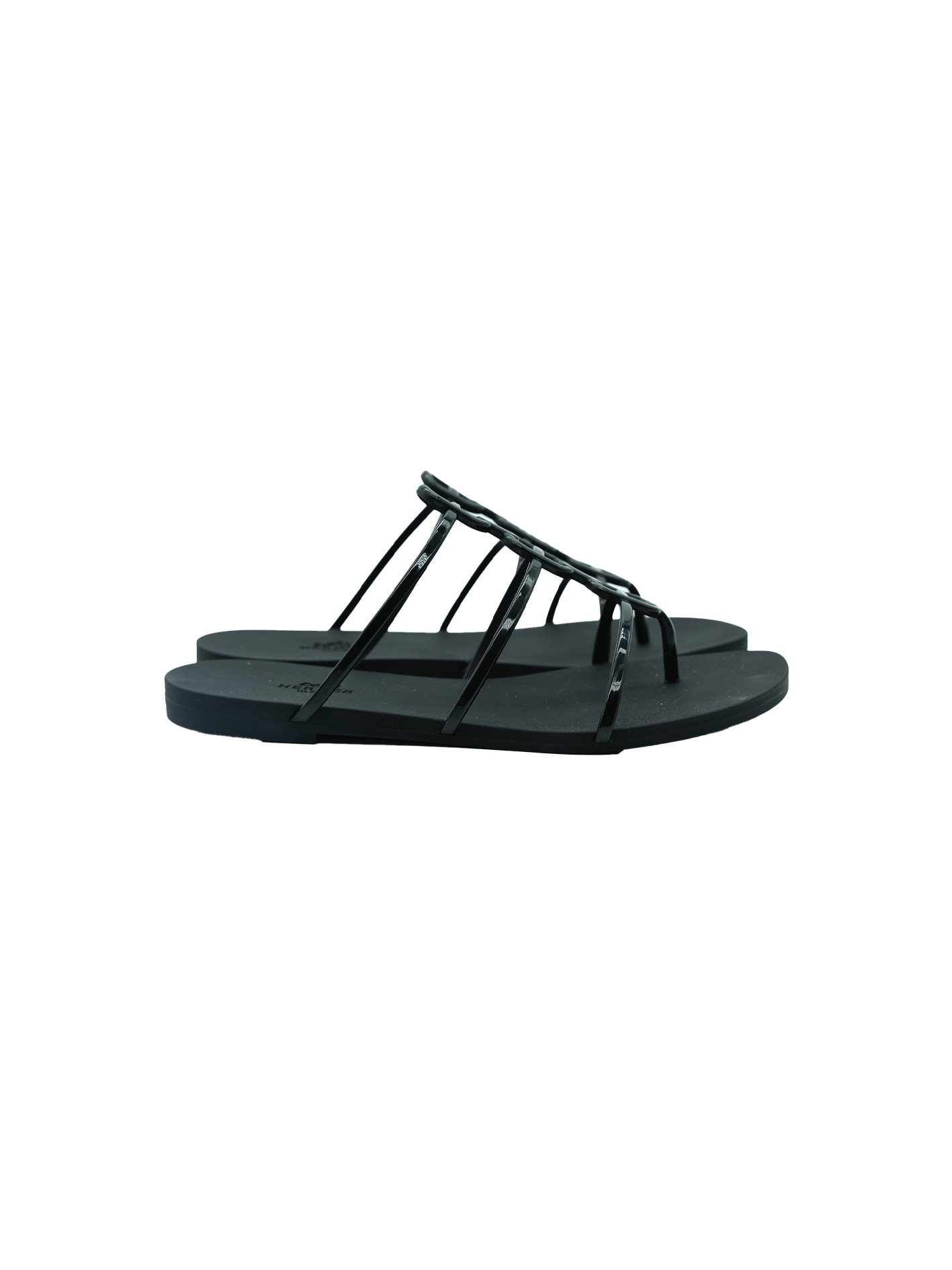 NEW HERMÈS MYKONOS SANDAL BLACK