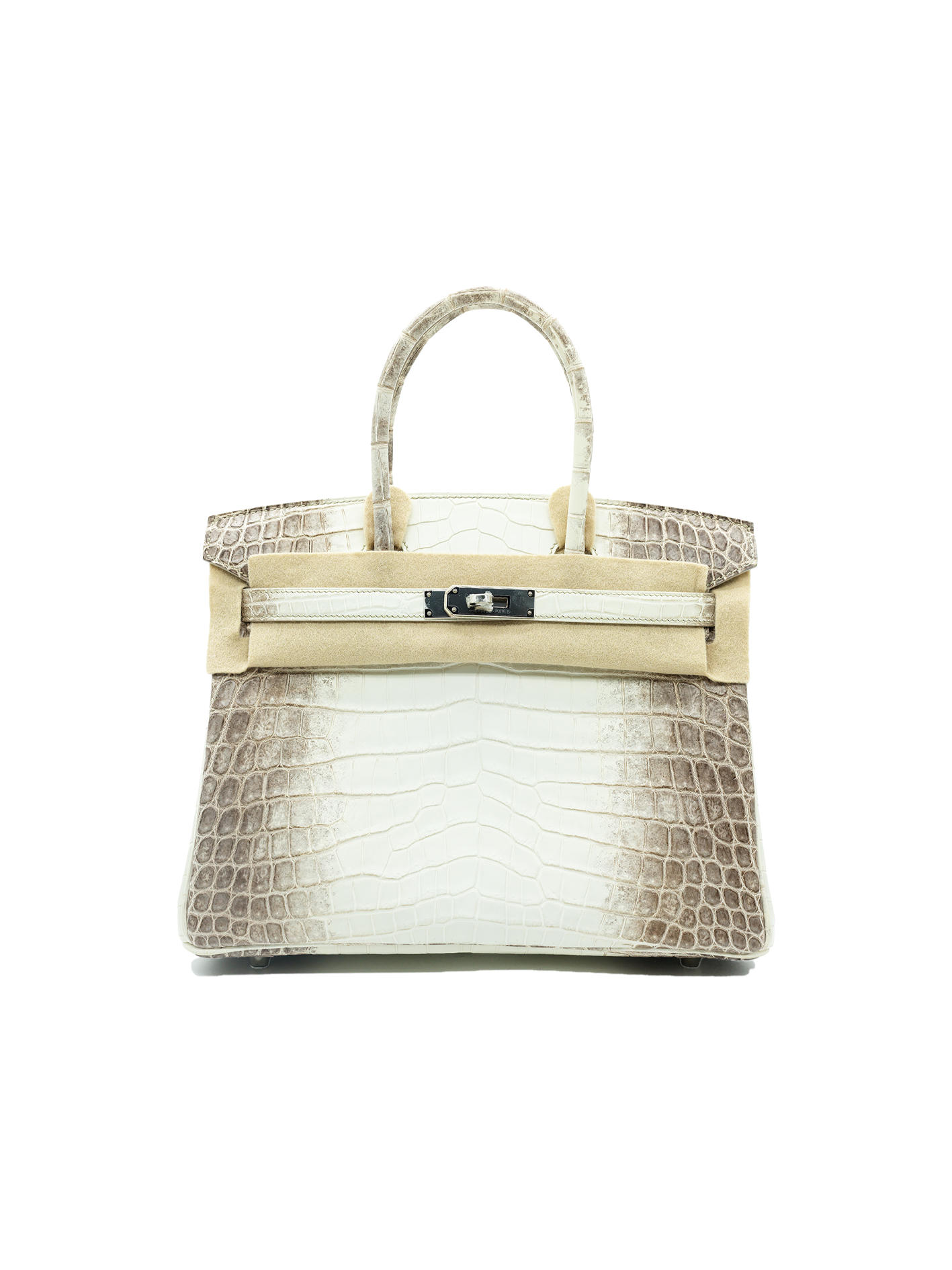 NEW HERMÈS BIRKIN 30 HIMALAYA MATTE NILOTICUS CROCODILE BLANC PHW