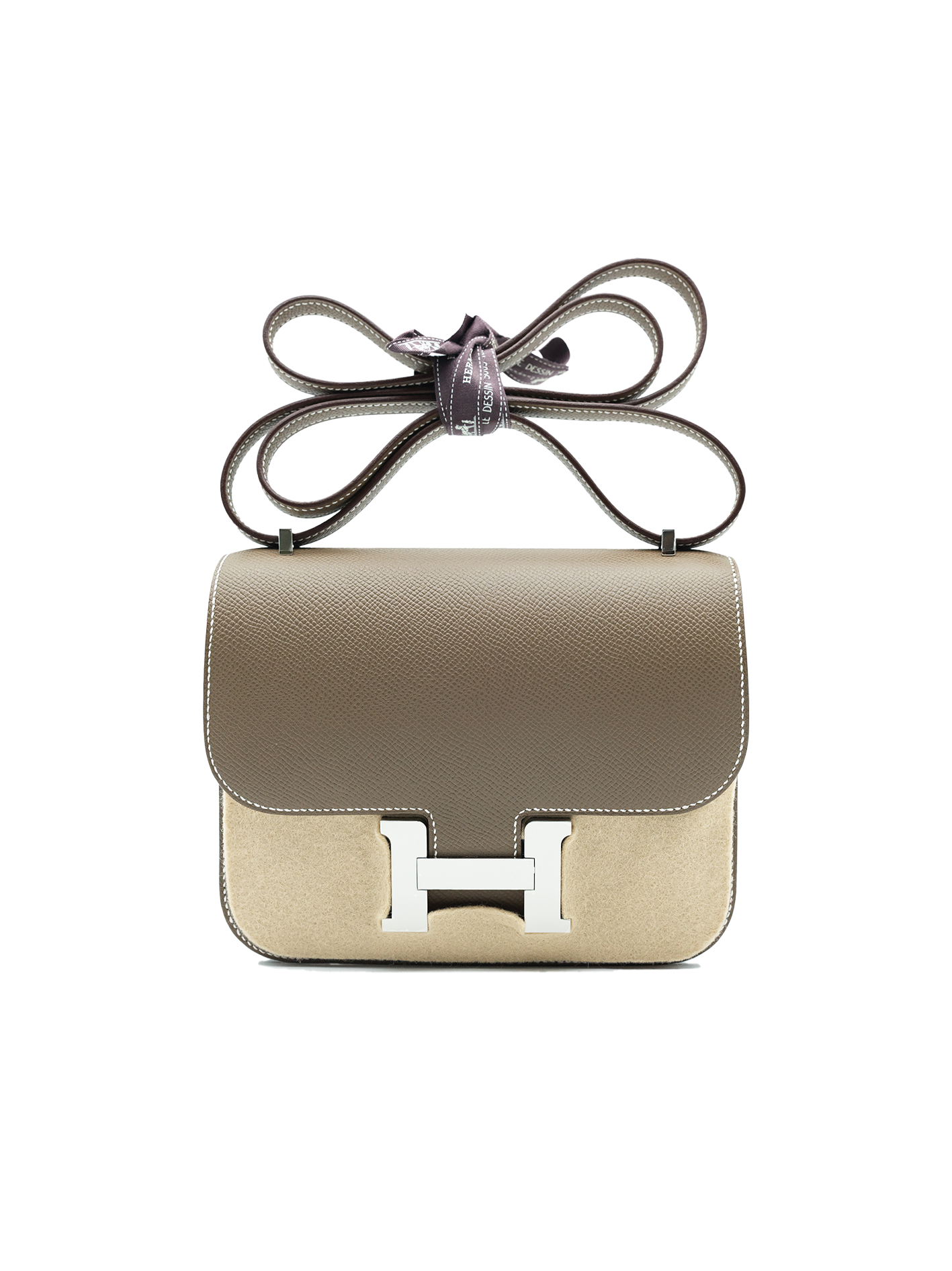 全新爱马仕 Constance 19 EPSOM ETOUPE PHW
