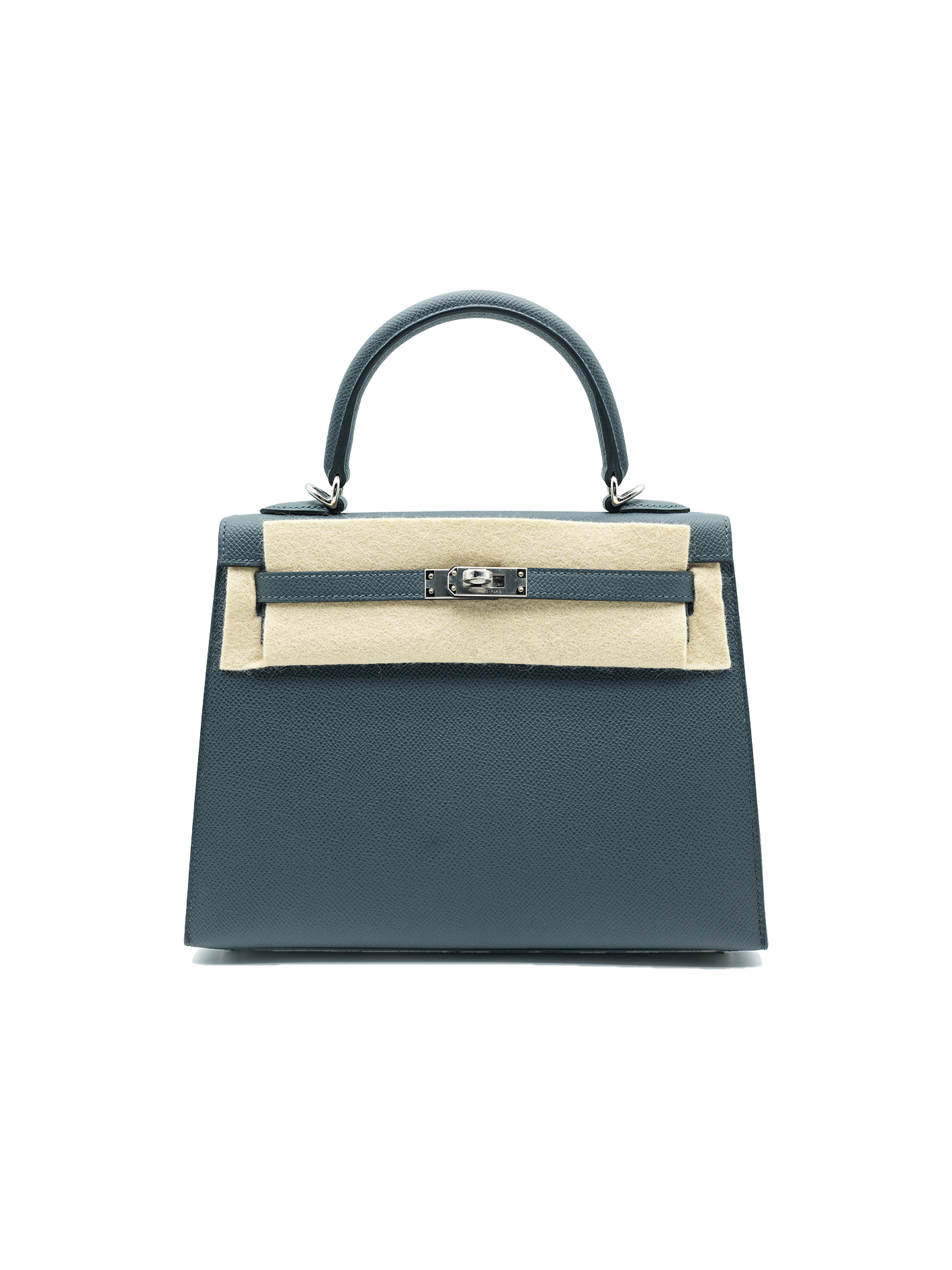 NEW HERMES KELLY 25 EPSOM GRIS MISTY PHW