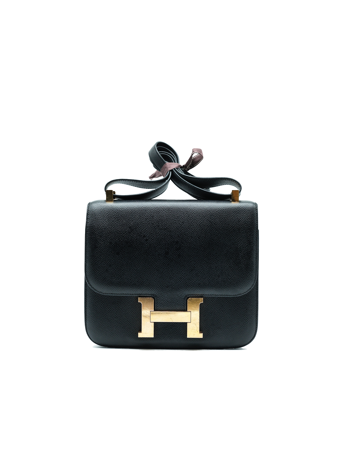 PRE-LOVED HERMÈS CONSTANCE 24 EPSOM BLACK GHW