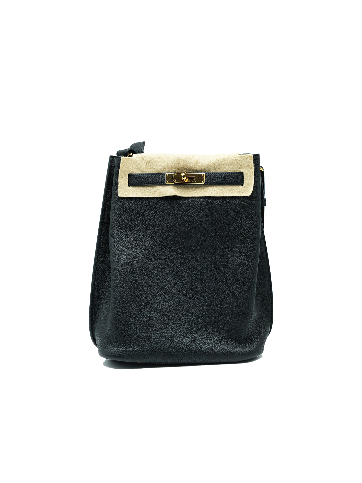 PRE-LOVED HERMÈS SO KELLY 22 TOGO BLACK GHW