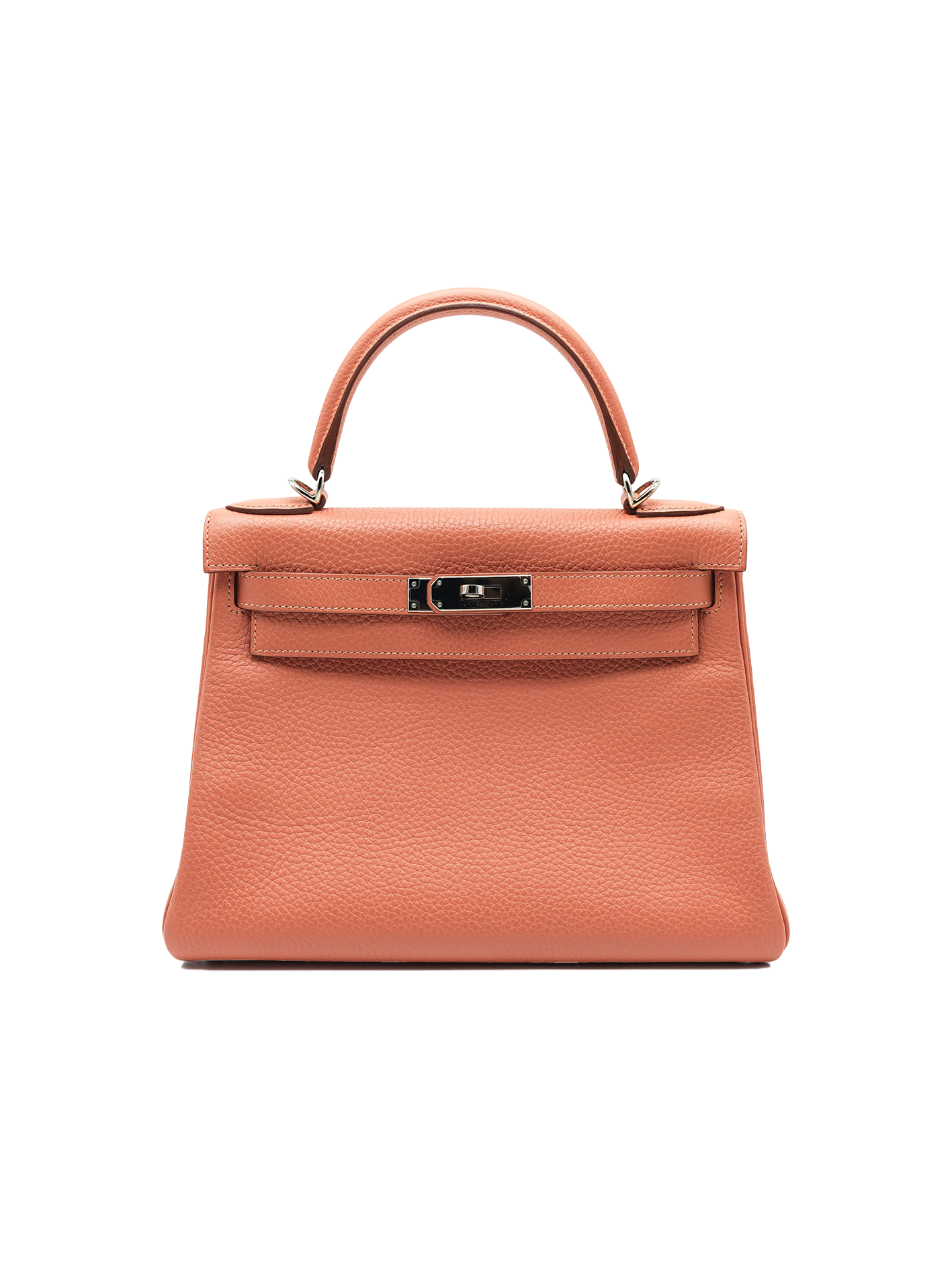 PRE-LOVED HERMÈS KELLY 28 TAURILLON CLEMENCE ROSE TEA PHW