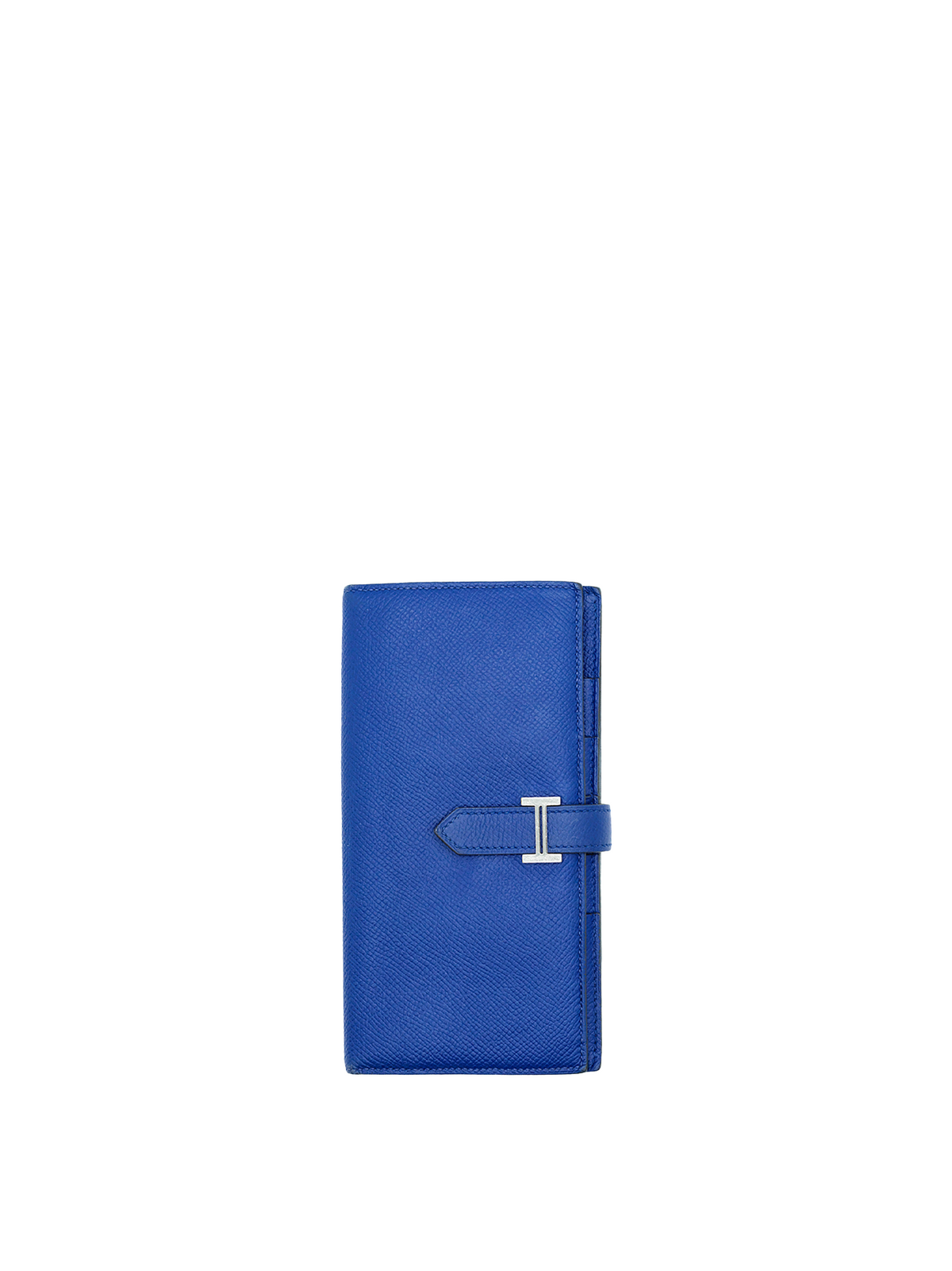 PRE-LOVED HERMÈS BEARN WALLET EPSOM BLUE ELECTRIC PHW