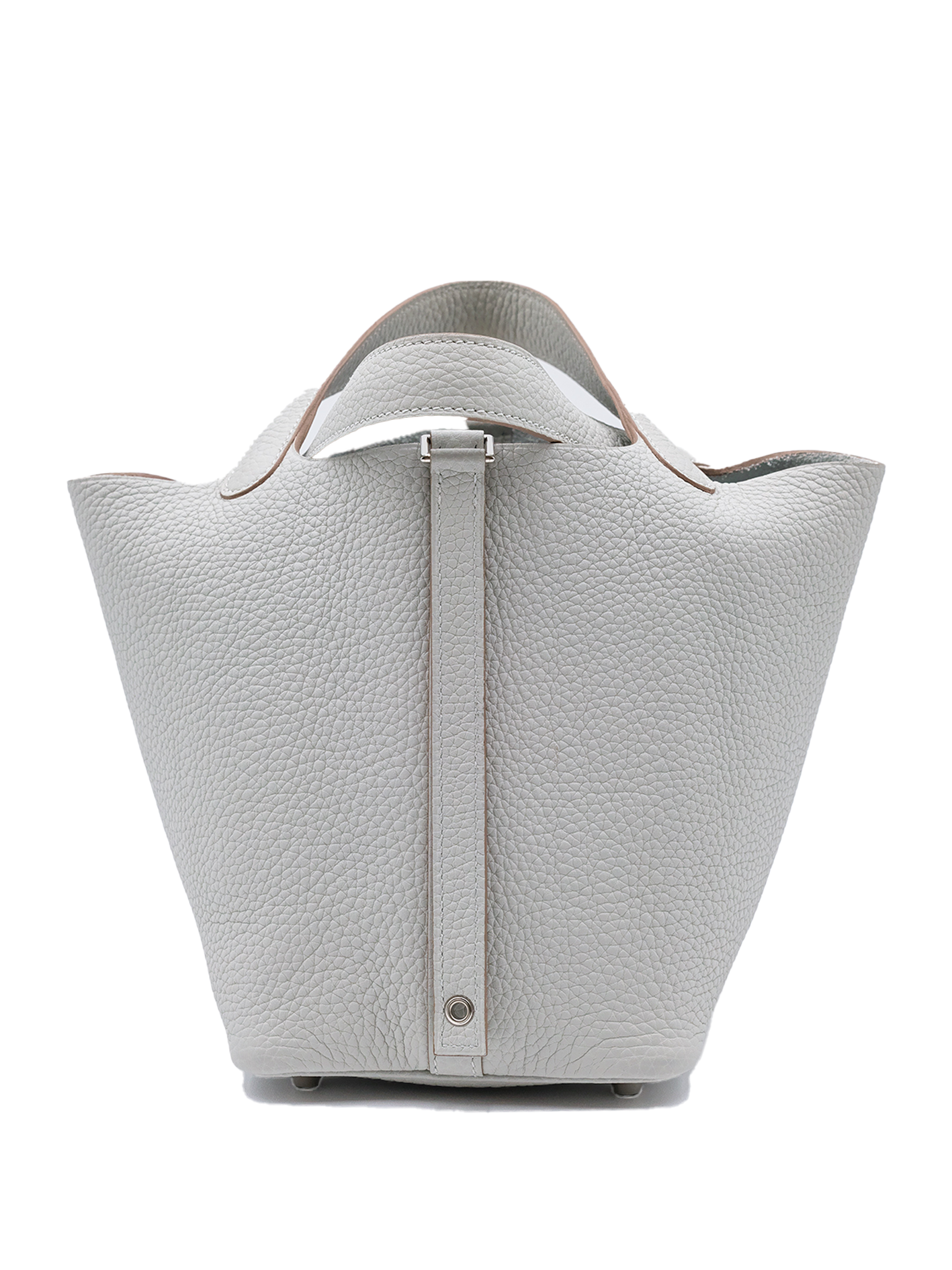 全新爱马仕 PICOTIN 18 TAURILLON CLEMENCE GRIS PERLE PHW