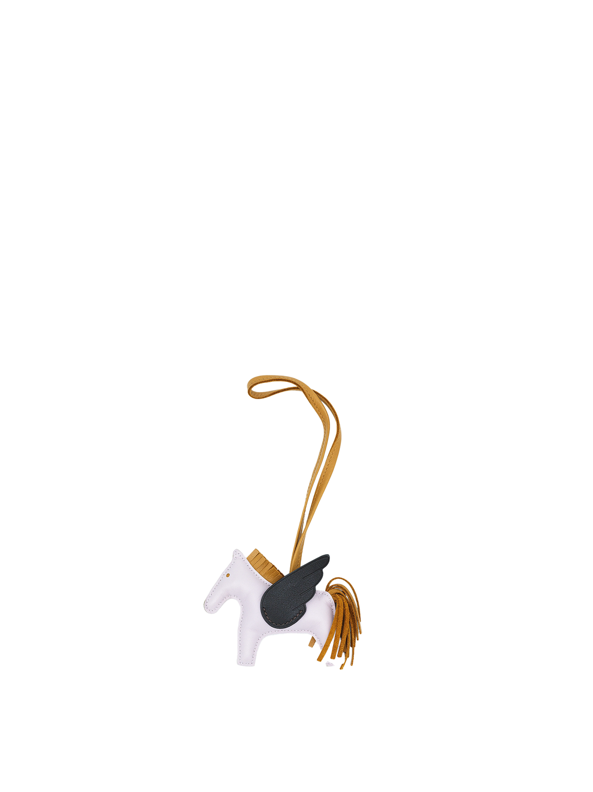 PRE-LOVED HERMÈS RODEO PEGASE CHARM MAUVE PALE/ SESAME/ EBENE SWIFT