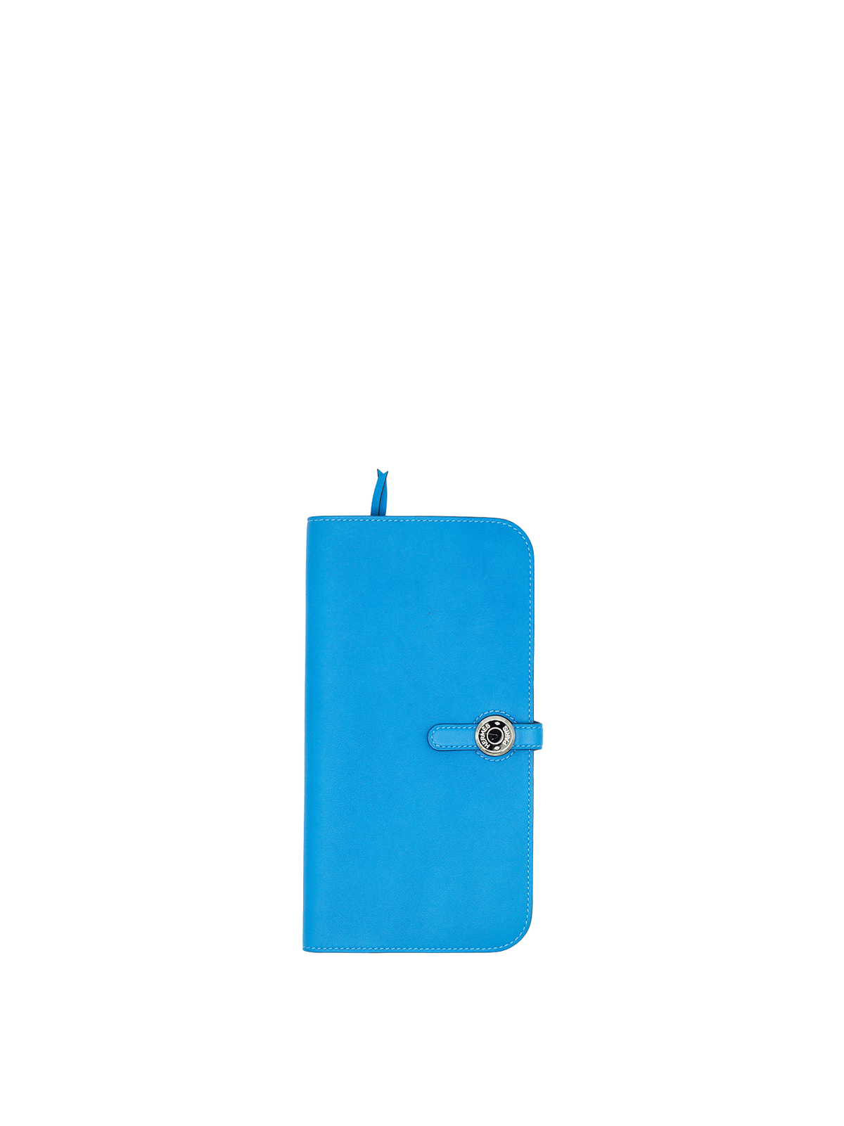 PRE-LOVED HERMÈS DOGON DUO WALLET SWIFT BLEU ZANZIBAR PHW