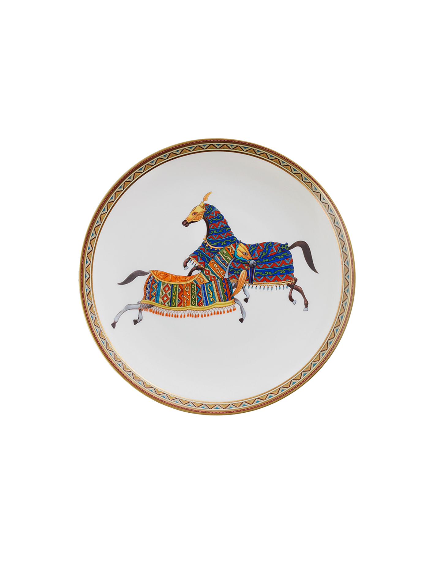 NEW HERMÈS CHEVAL D’ORIENT BREAD AND BUTTER PLATE N°1 SET OF 2