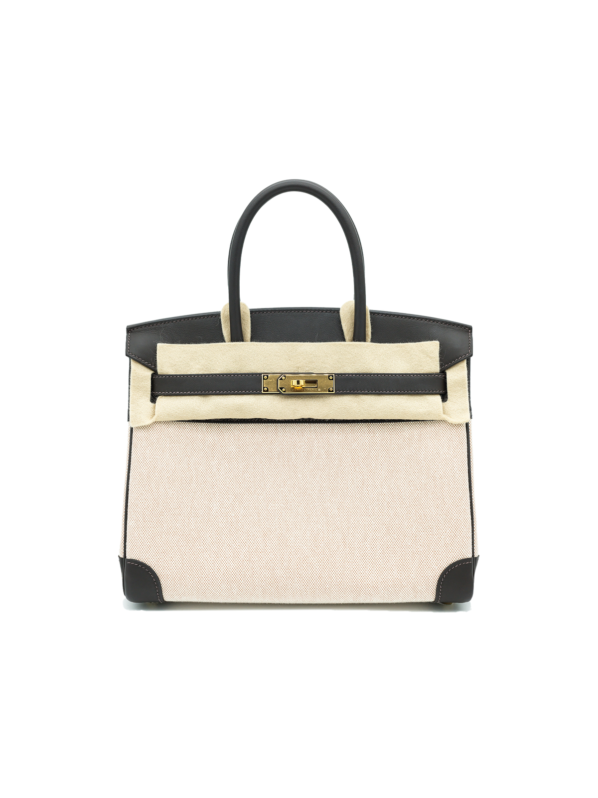 PRE-LOVED HERMÈS BIRKIN 30 TOILE/ SWIFT BAI-BRUN GHW
