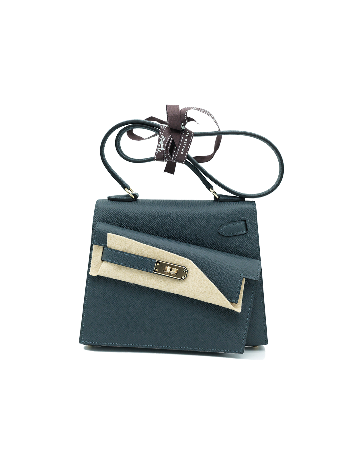 NEW HERMÈS KELLY DESORDRE EPSOM GRIS MISTY PBHW