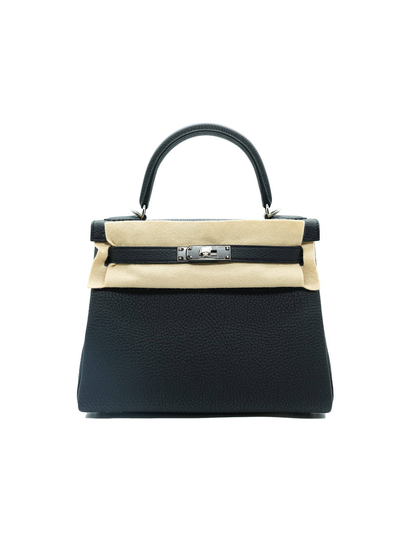 NEW HERMÈS KELLY 28 TOGO BLACK PHW