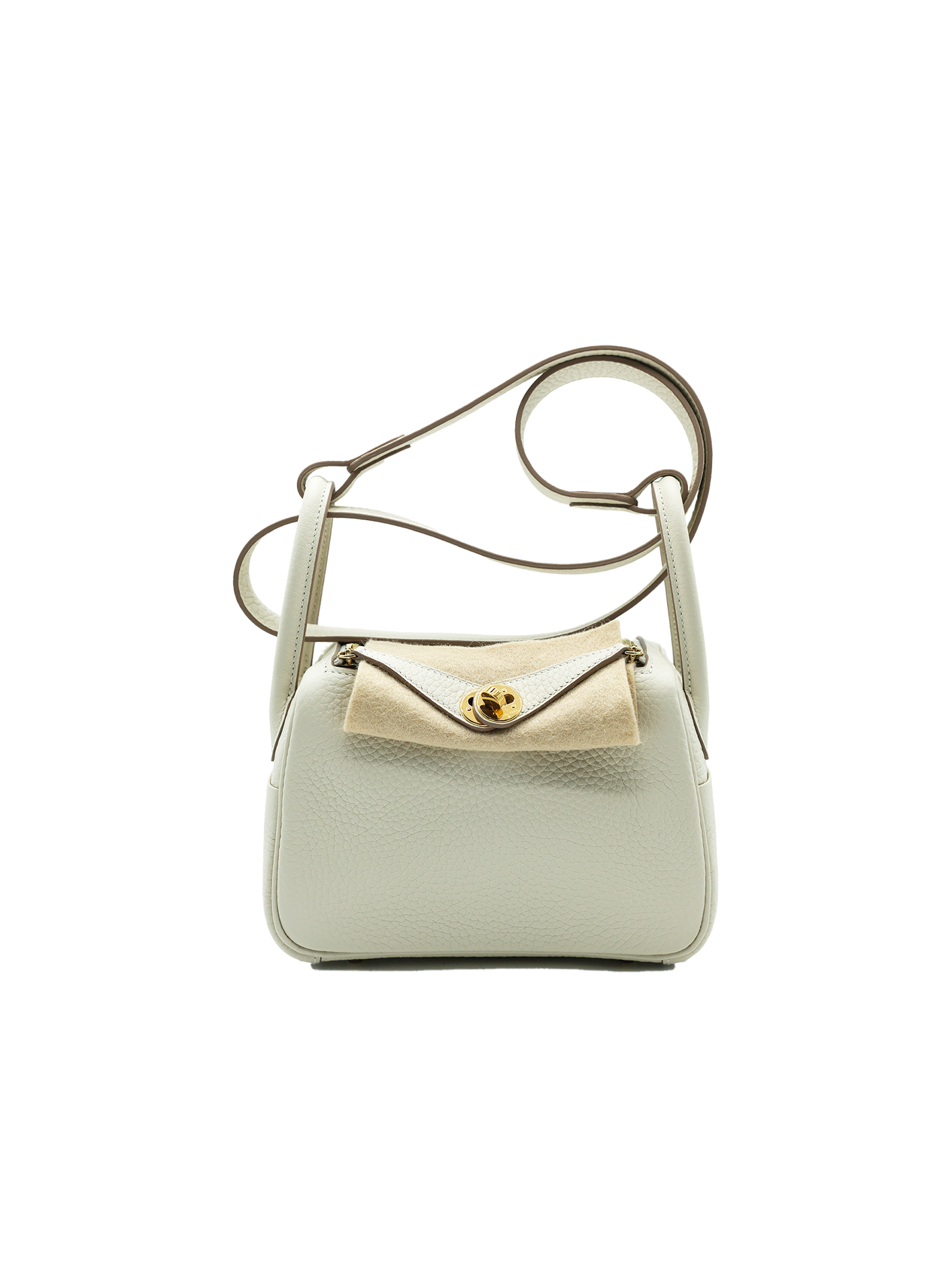 PRE-LOVED HERMÈS MINI LINDY TAURILLON CLEMENCE CRAIE GHW