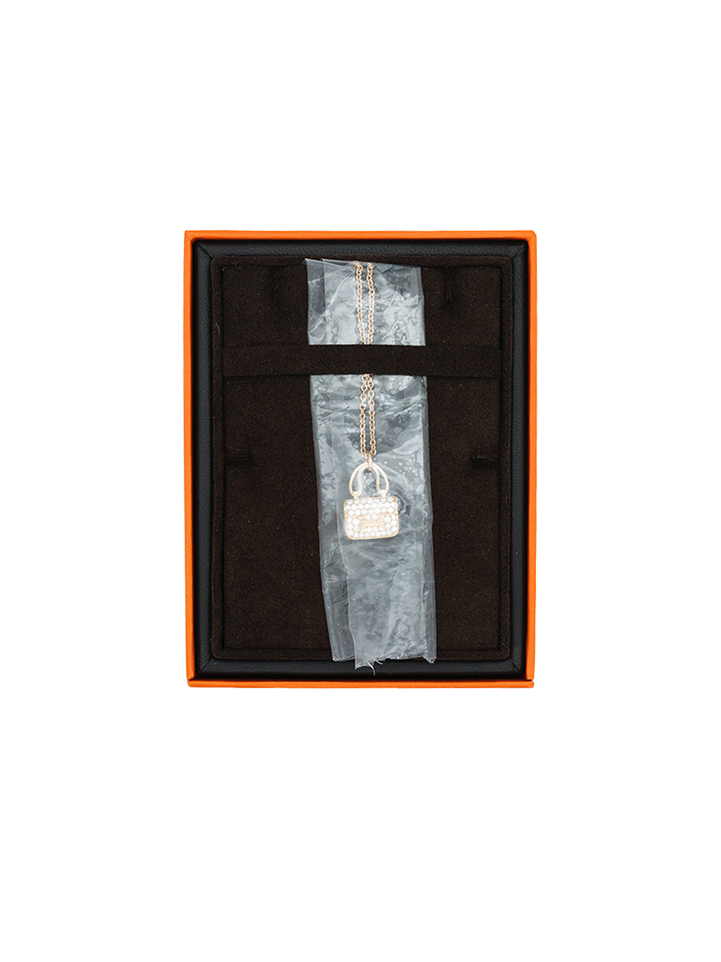 NEW HERMÈS AMULETTES CONSTANCE PENDANT WITH DIAMOND RGHW