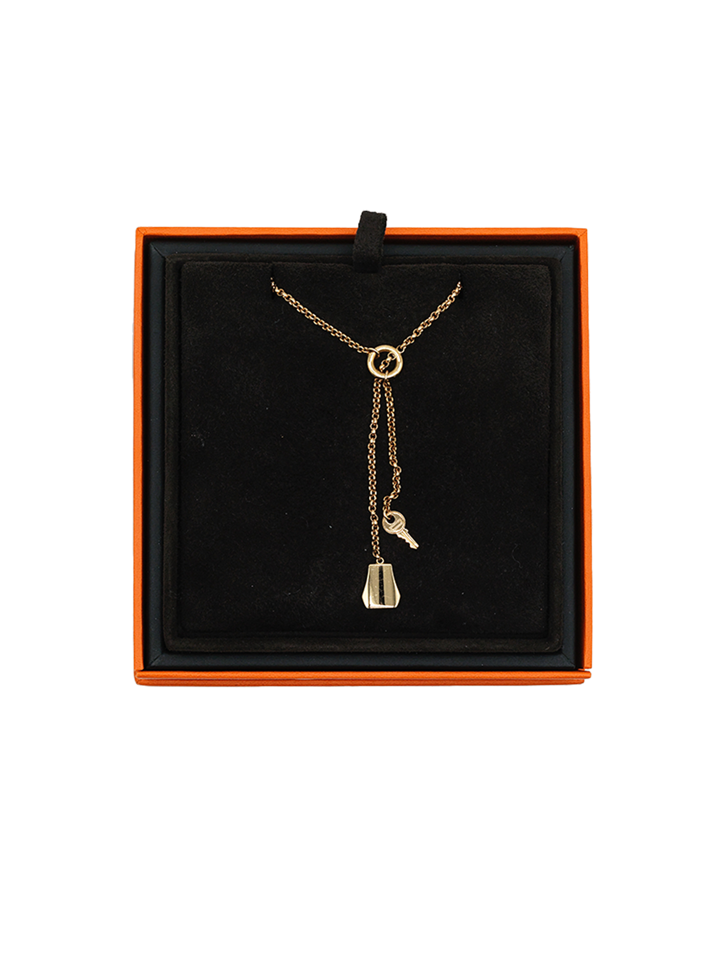 PRE-LOVED HERMÈS KELLY CLOCHETTE NECKLACE RGHW