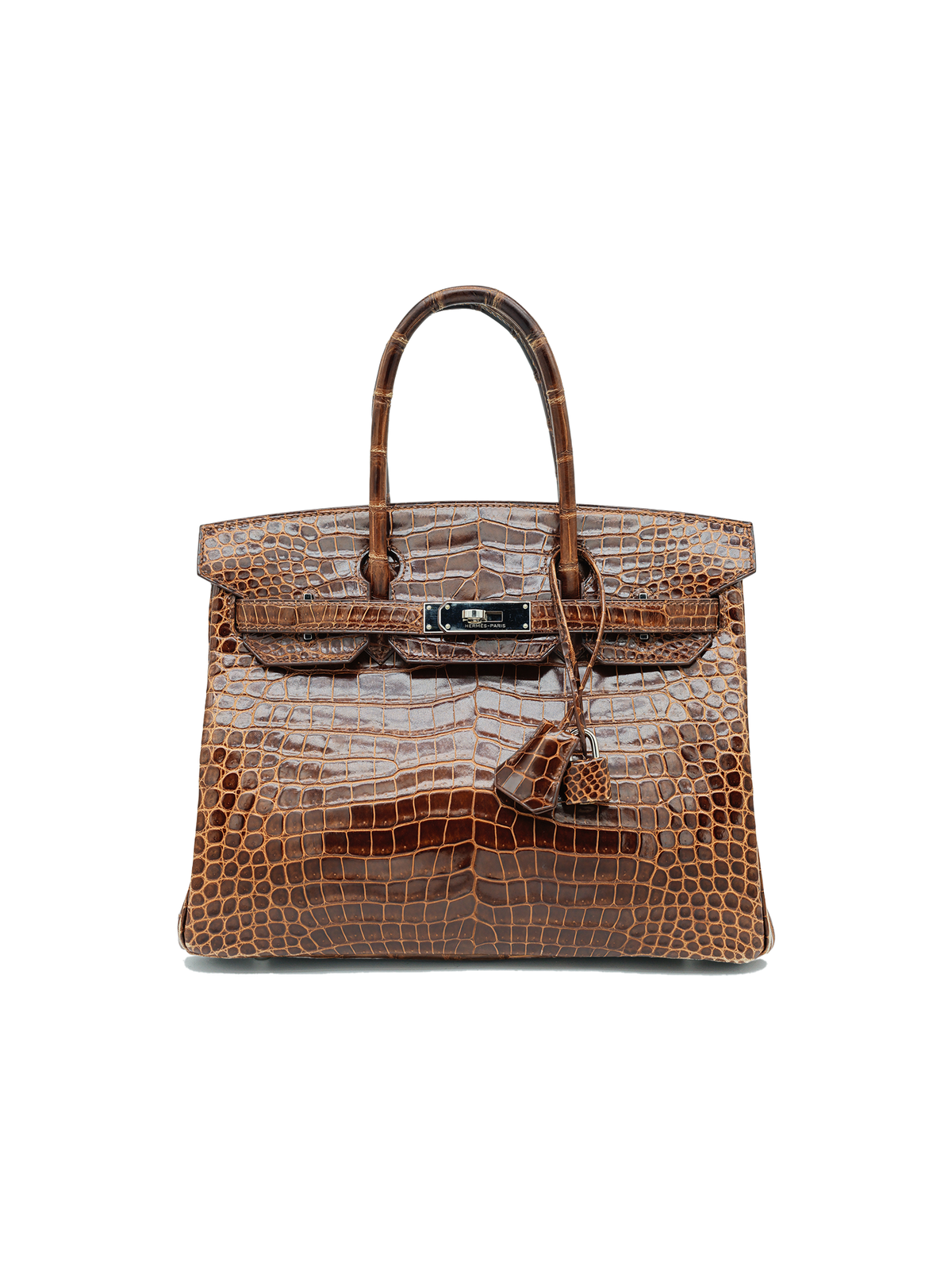 PRE-LOVED HERMÈS BIRKIN 30 POROSUS CROCODILE MIEL LISSE PHW