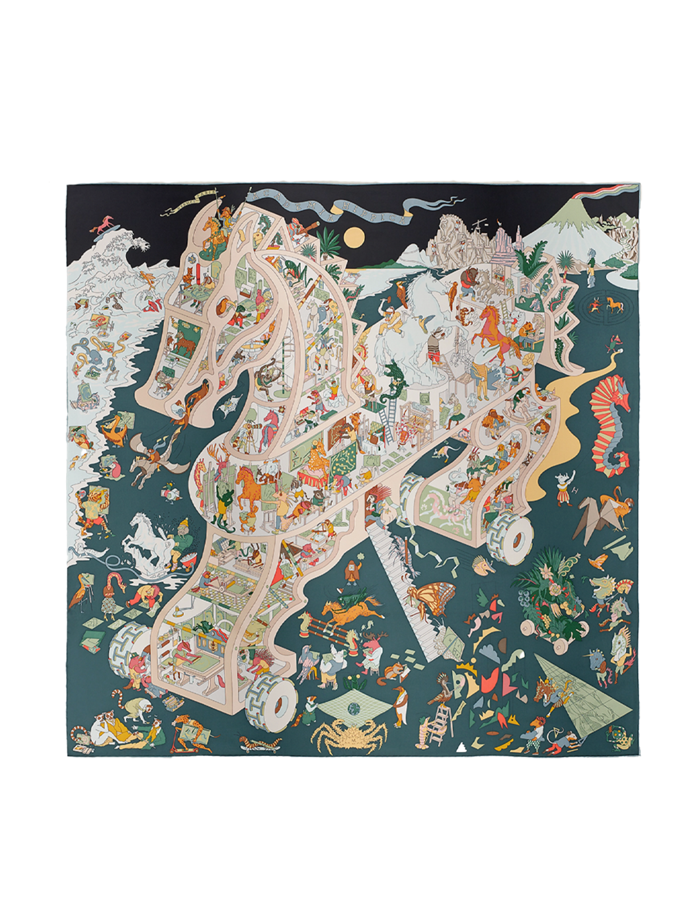 NEW HERMÈS ACADEMIA HIPPICA SCARF
