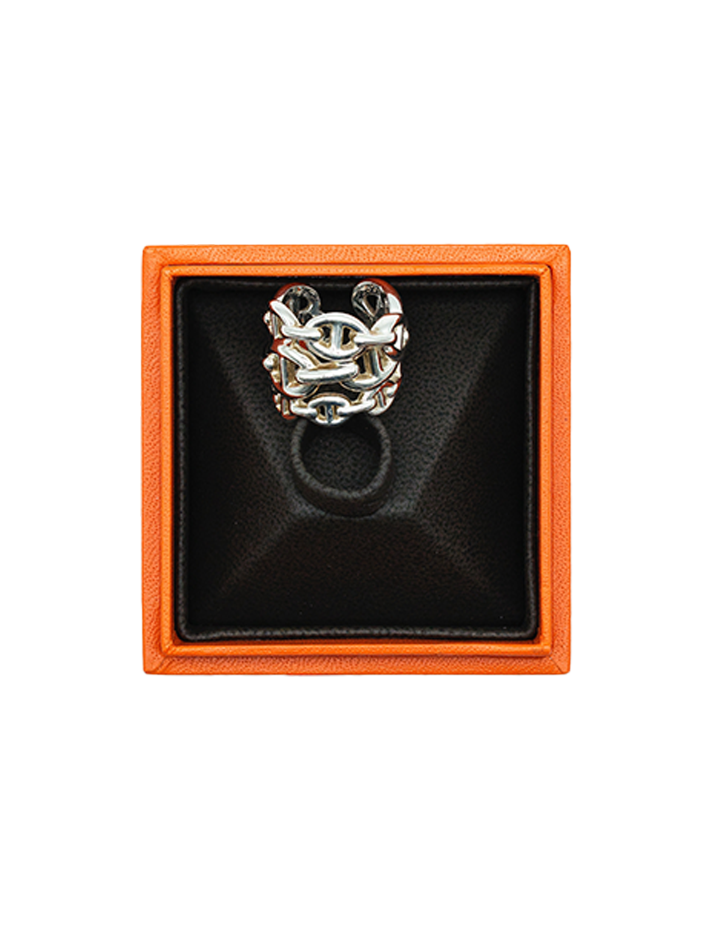 PRE-LOVED HERMÈS CHAINE D'ANCRE ENCHAINNEE RING PHW