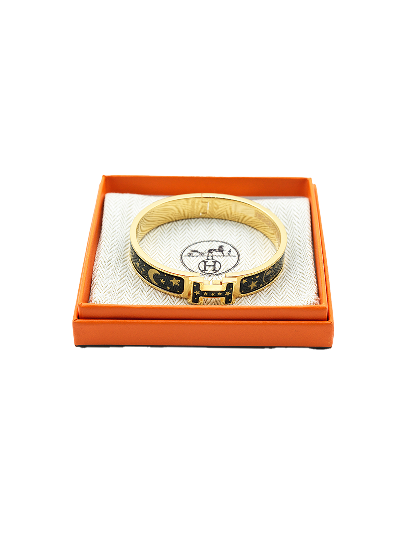 NEW HERMÈS CLIC HH BRACELET IMPRI GRAND CLASSQUE GHW