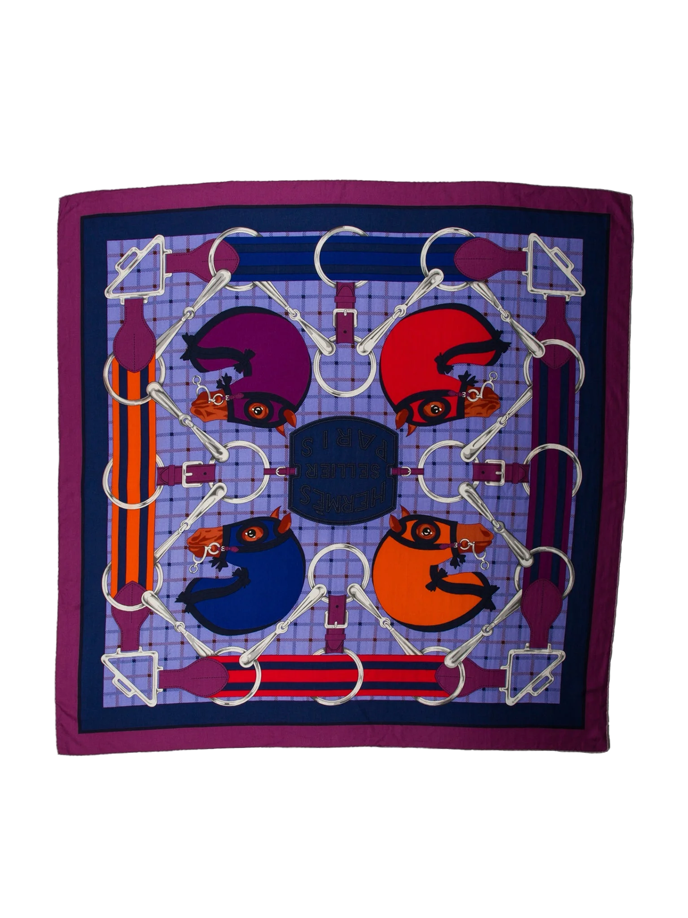 NEW HERMÈS TATERSALE FOREVER SCARF 140 CM