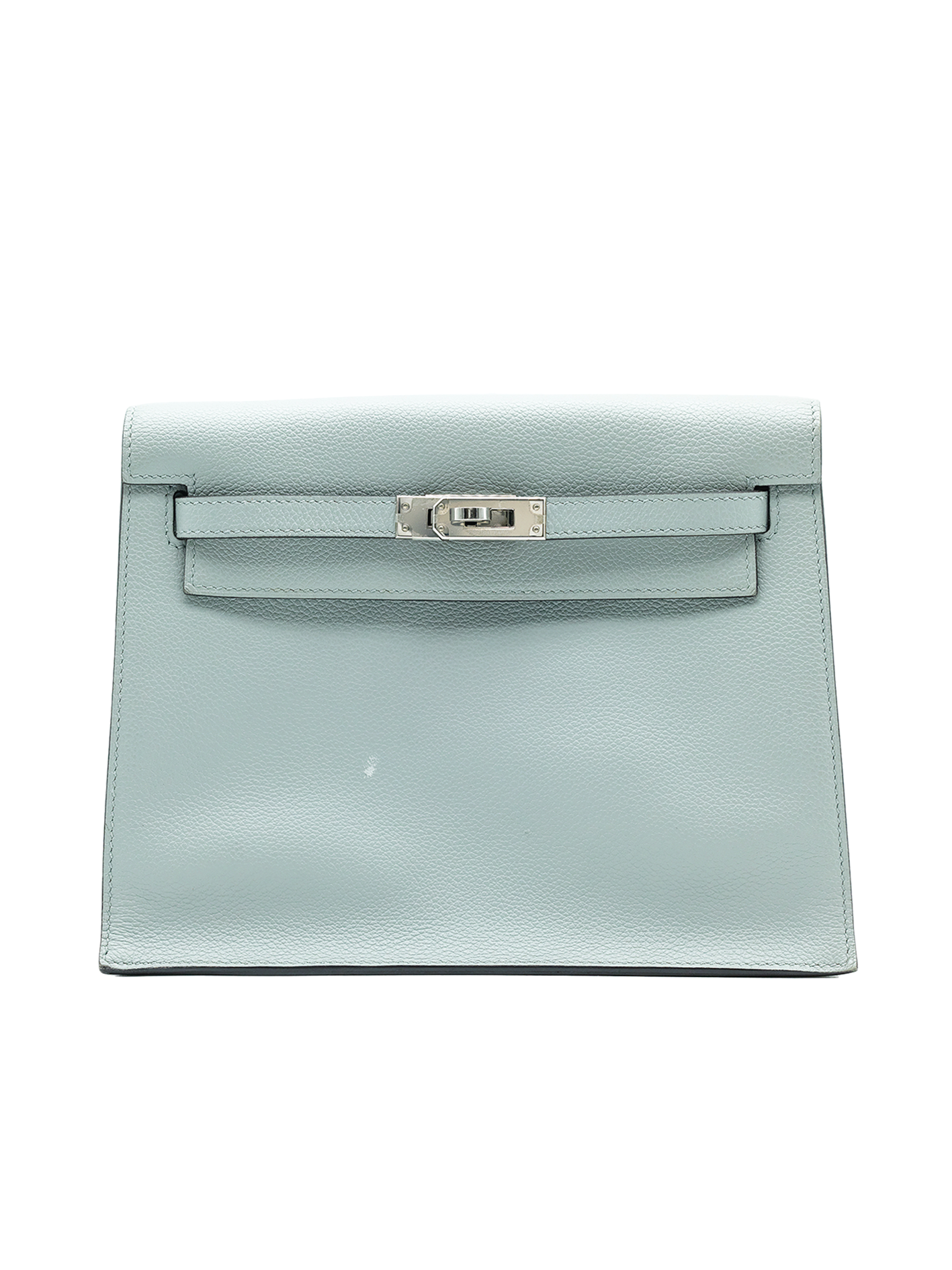 二手爱马仕凯莉包 (HERMES KELLY DANSE) EVERCOLOR 冰川蓝 PHW