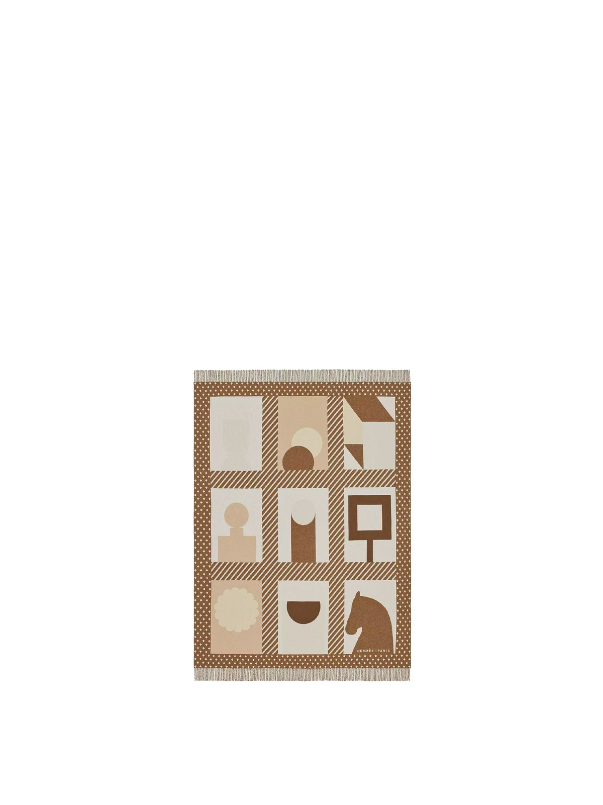 NEW HERMÈS LES OBJETS DU FAUBOURG BLANKET