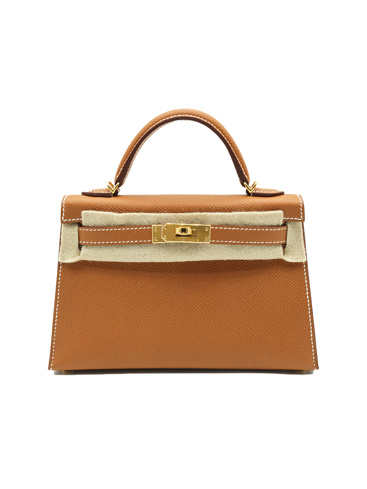 NEW HERMÈS MINI KELLY II EPSOM GOLD GHW