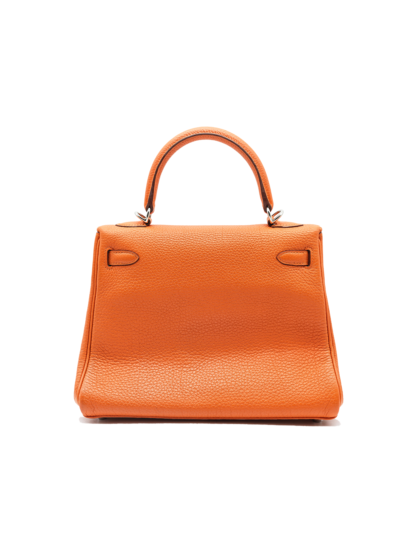PRE-LOVED HERMÈS KELLY 25 TOGO HERMES ORANGE PHW