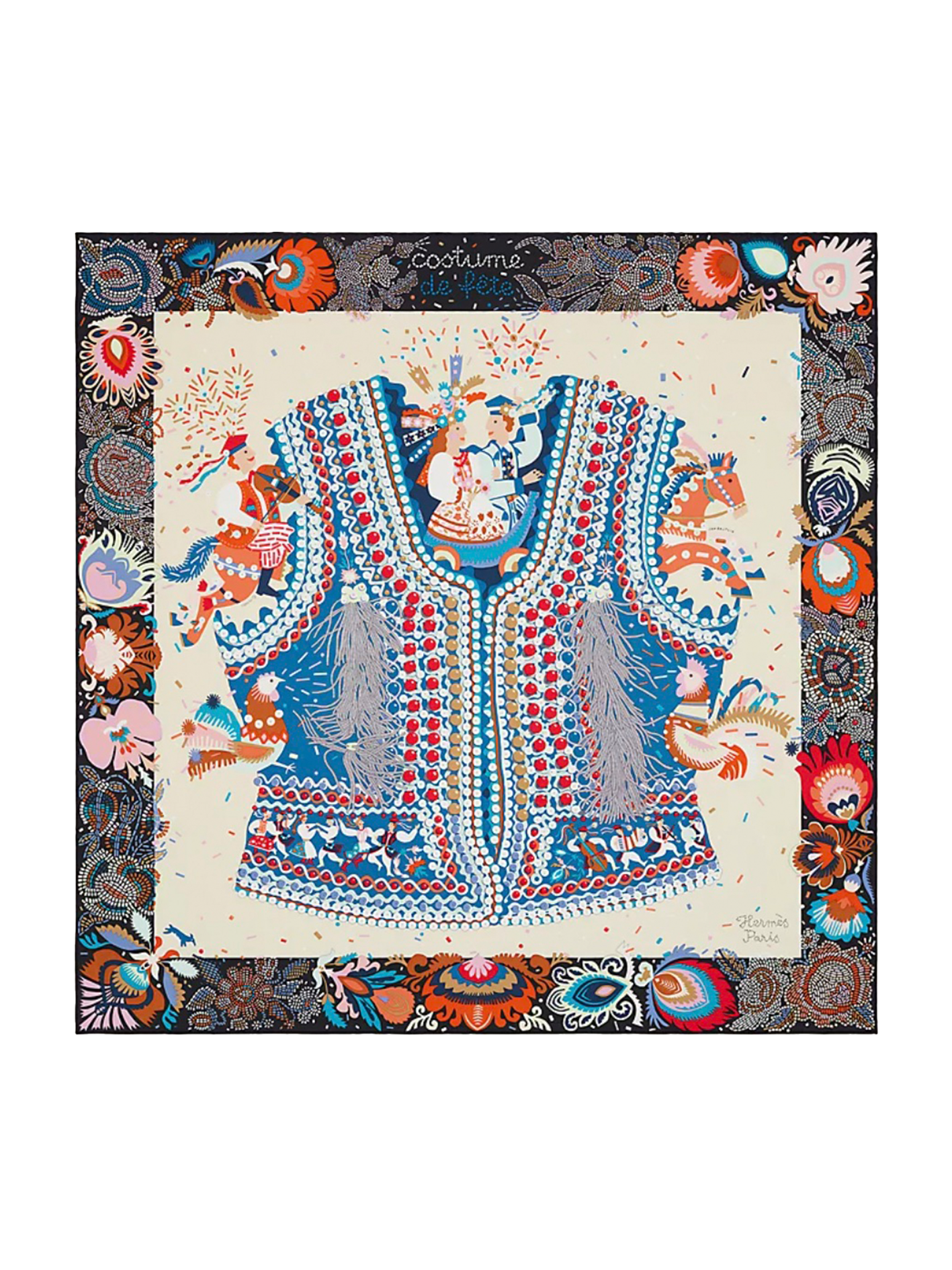 NEW HERMÈS COSTUME DE FETE SCARF
