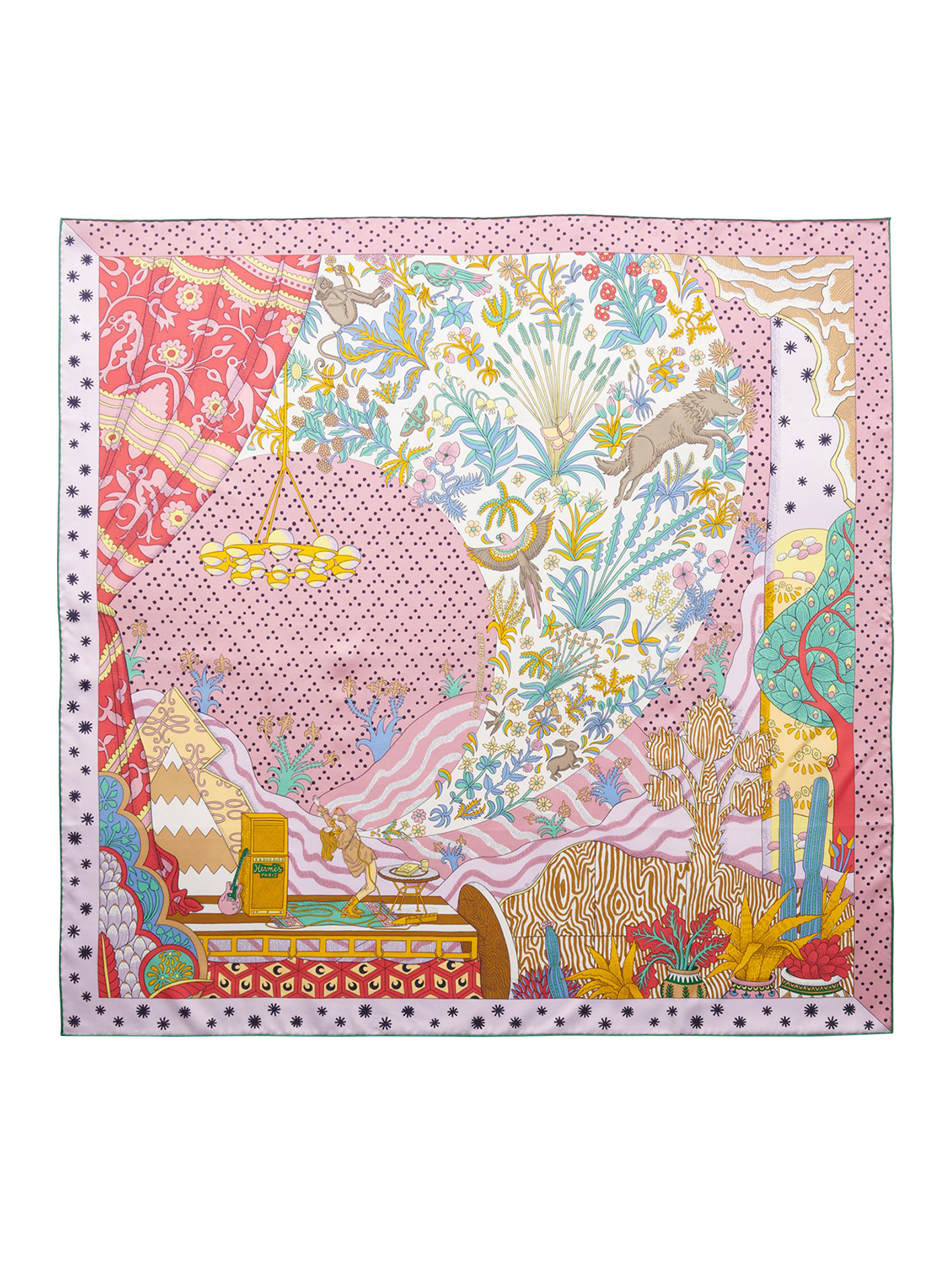 NEW HERMÈS CARRE SCARF LE PREMIER CHANT SCARF 90 CM