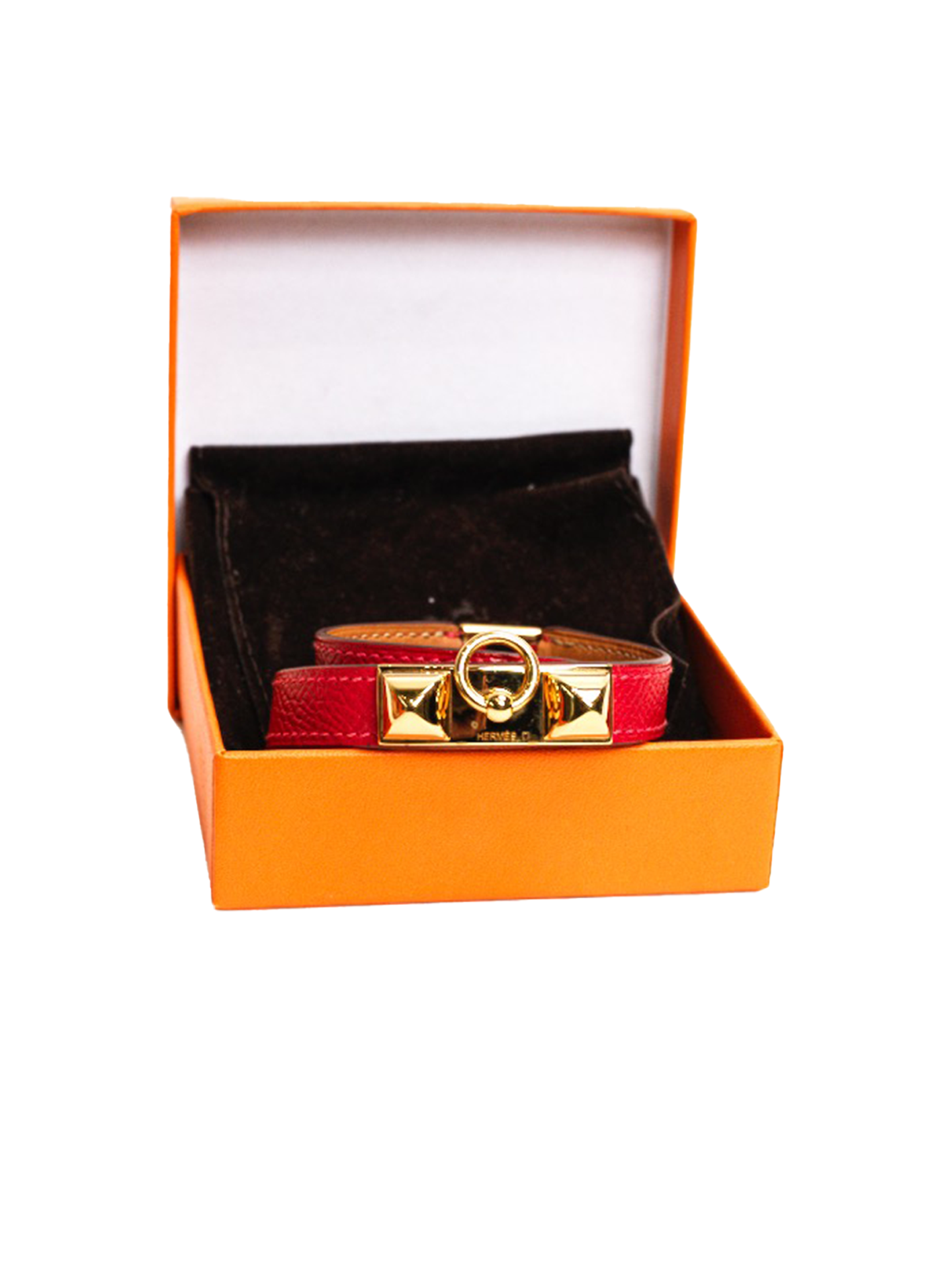 PRE-LOVED RIVALE DOUBLE TOUR BRACELET ROUGE CASAQUE GHW