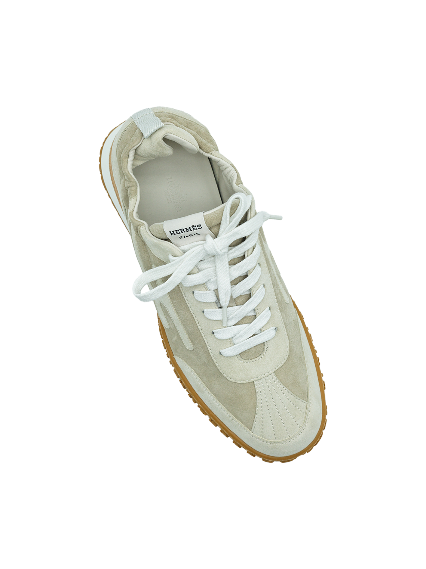 NEW HERMÈS JET SNEAKER BEIGE ESQUISS/ GLAISE