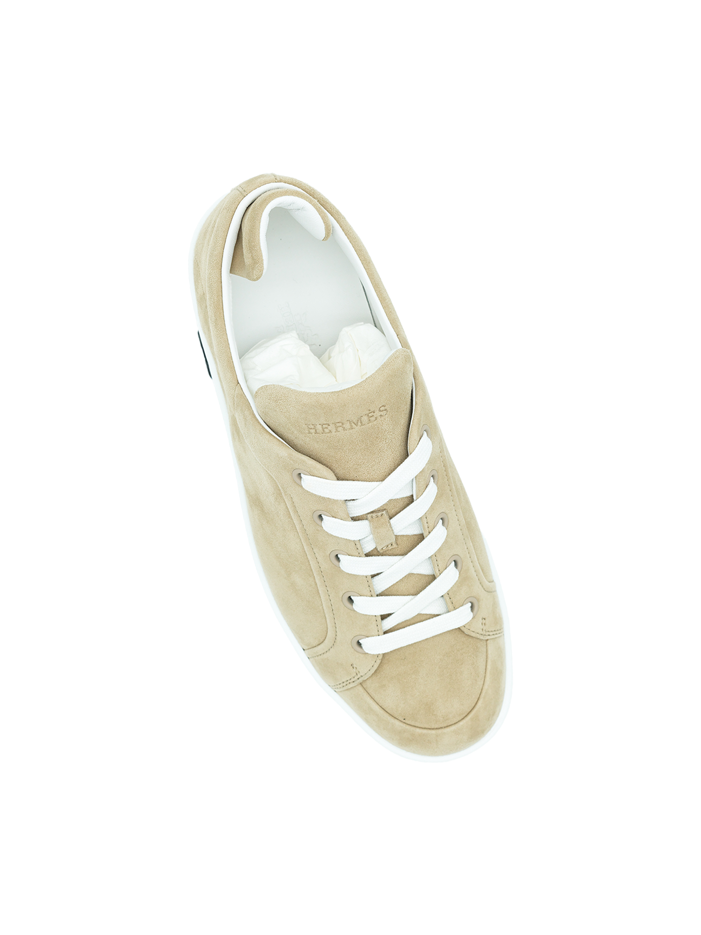 NEW HERMÈS KID SNEAKER BEIGE CAMEL
