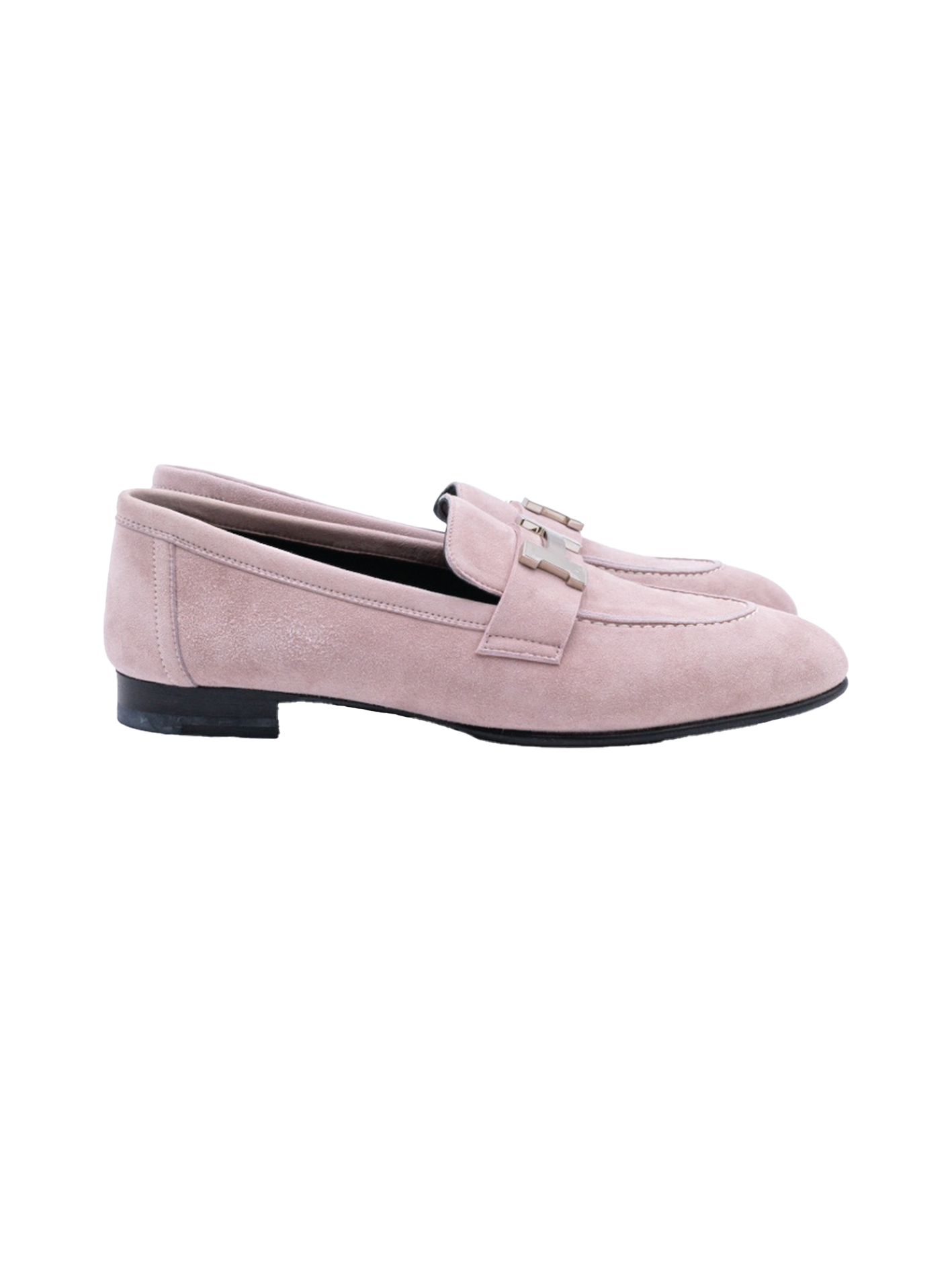 NEW PARIS H LOGO LOAFERS ROSE PORCELAINE