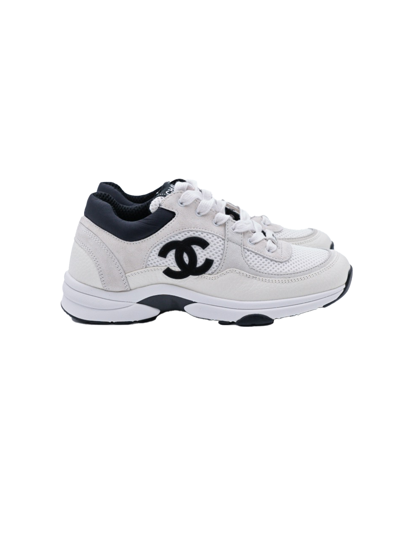 NEW CHANNEL BASKET WHITE/ BLACK