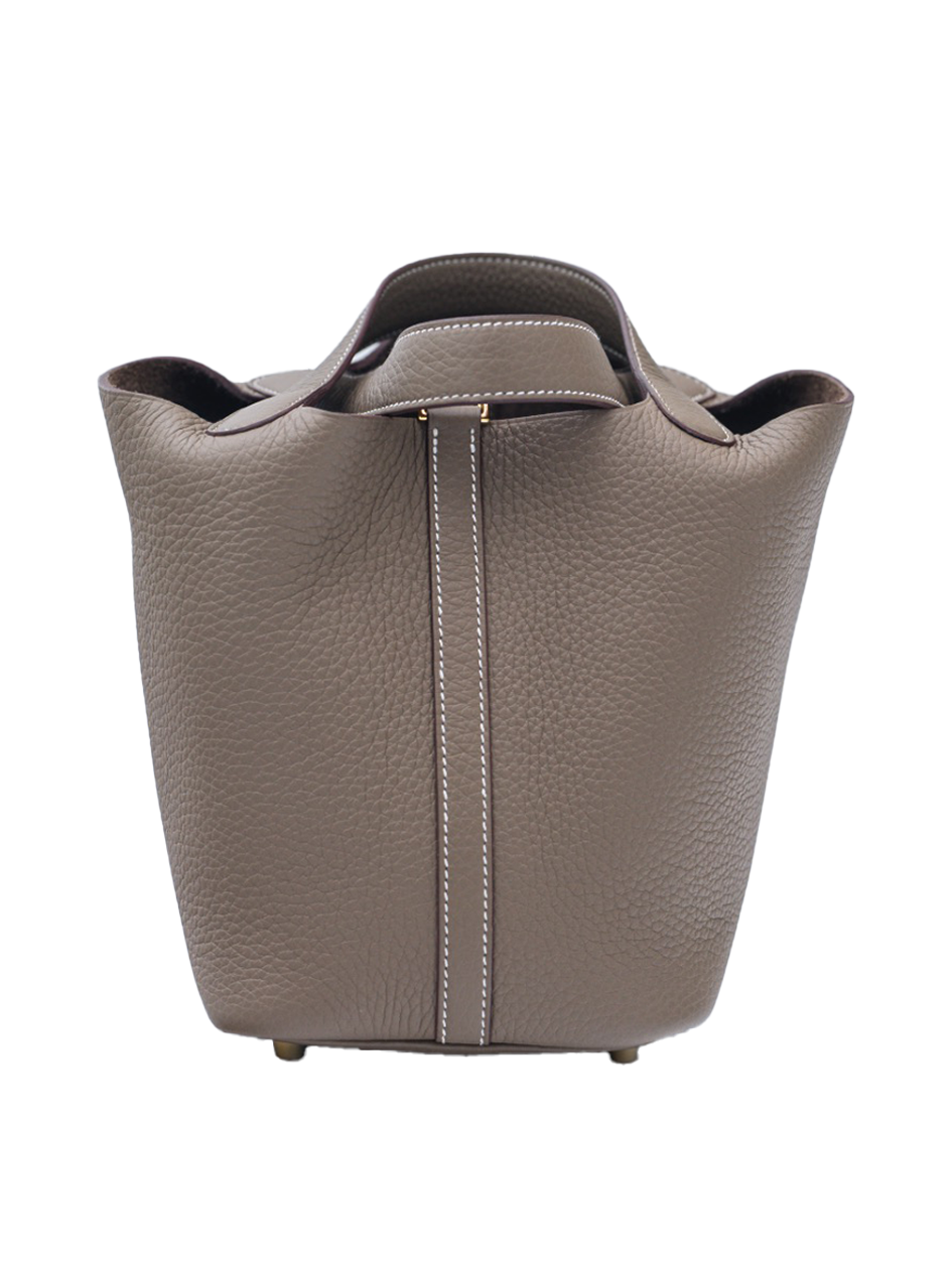 二手 HERMES PICOTIN 18 TAURILLON CLEMENCE ETOUPE GHW