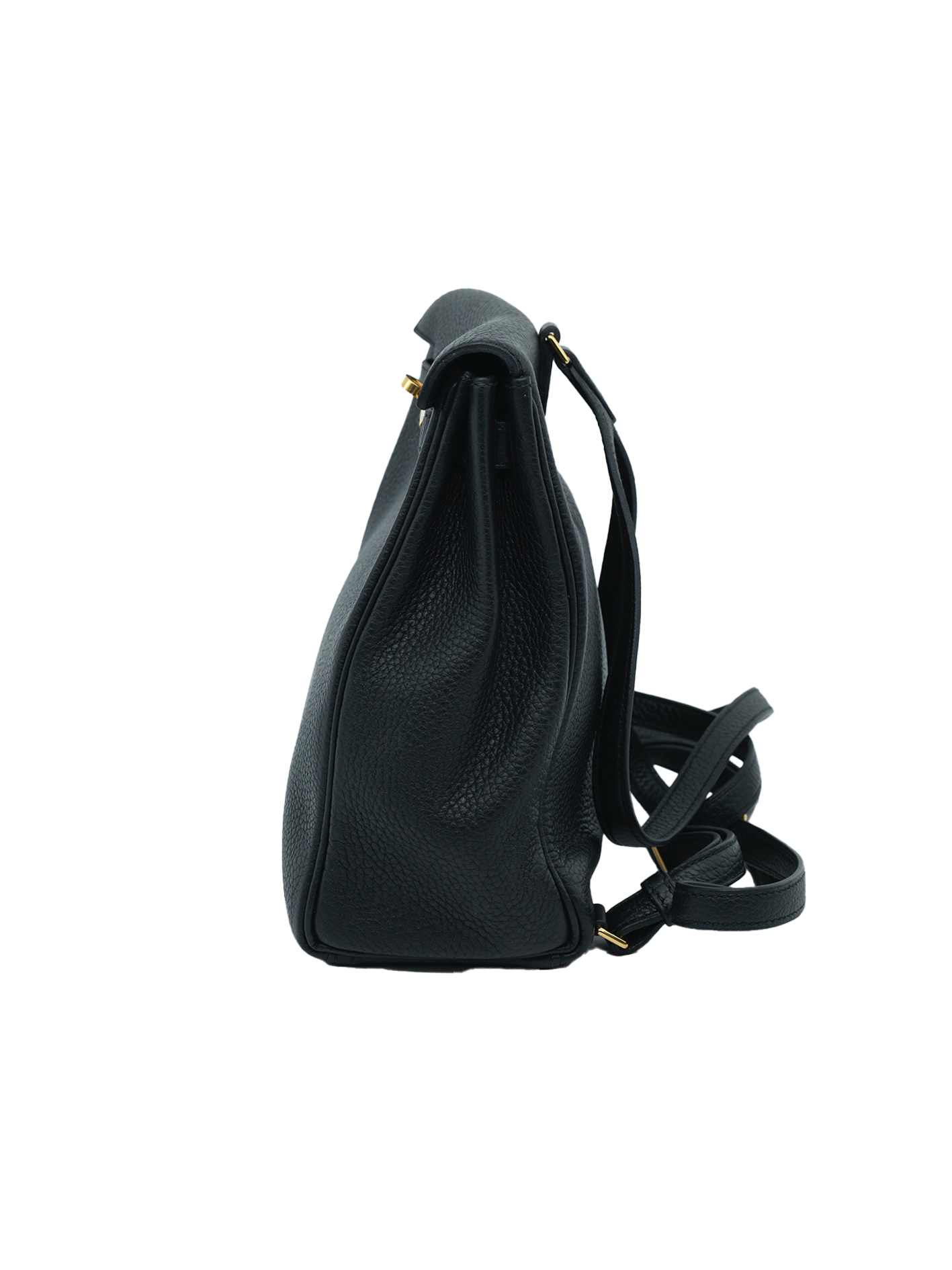 PRE-LOVED HERMÈS KELLY ADO TAURILLON CLEMENCE BLACK GHW