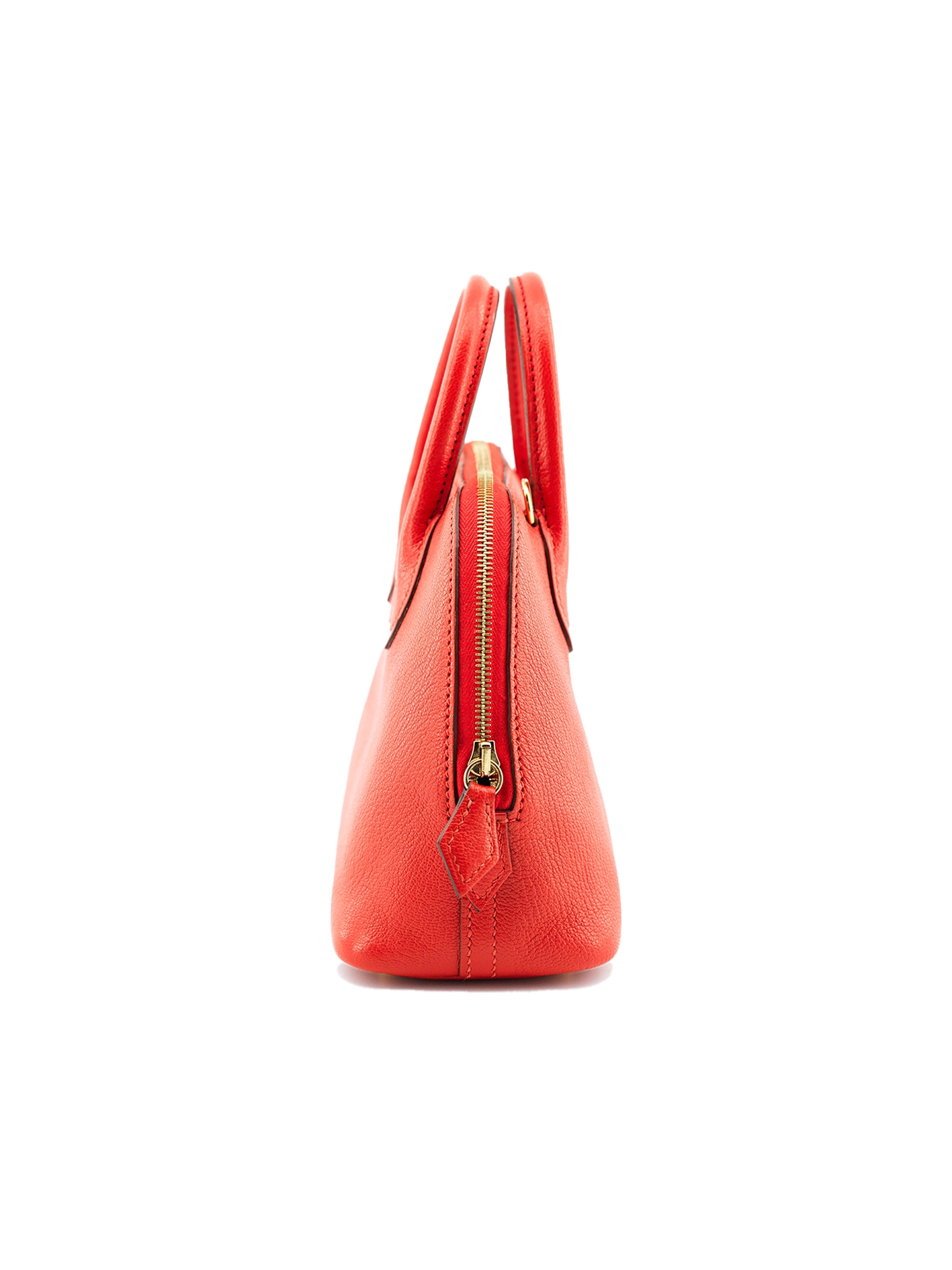 PRE-LOVED HERMES MINI BOLIDE MYSORE ROUGE DE COEUR GHW