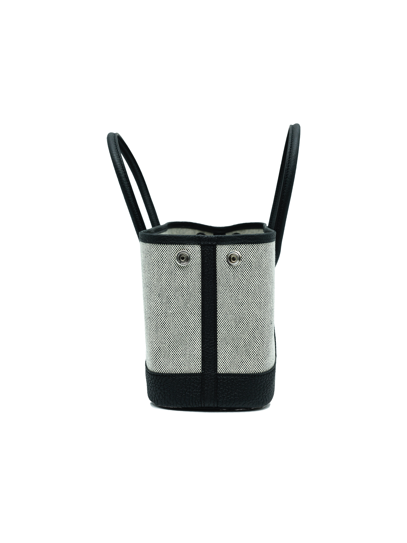 NEW HERMES MINI GARDEN PARTY TOILE/ NEGONDA BLACK PHW