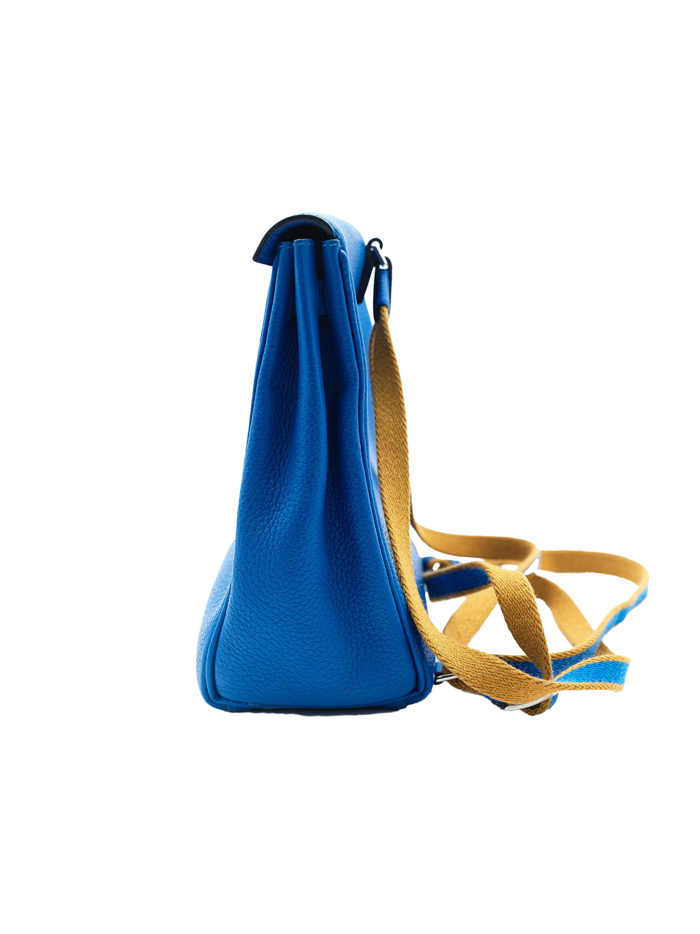 PRE-LOVED HERMÈS KELLY ADO TAURILLON CLEMENCE BLUE FRIDA PHW