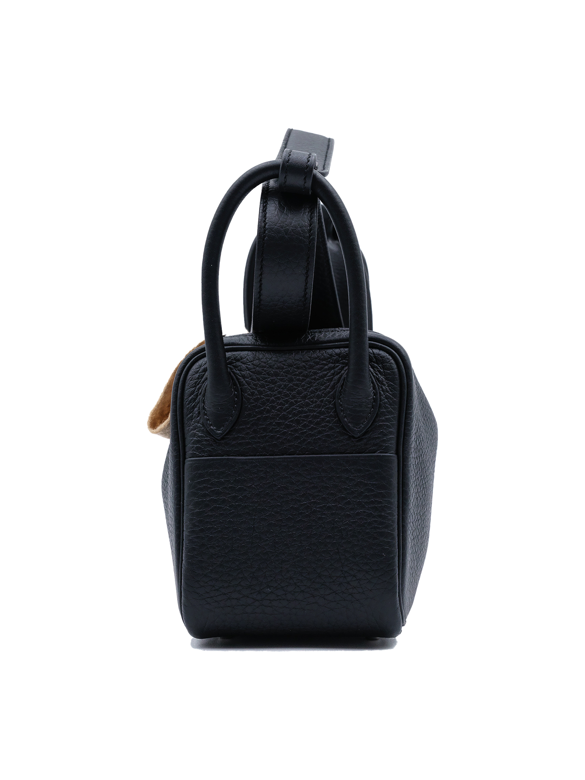 USED HERMES MINI LINDY TAURILLON CLEMENCE BLACK PHW