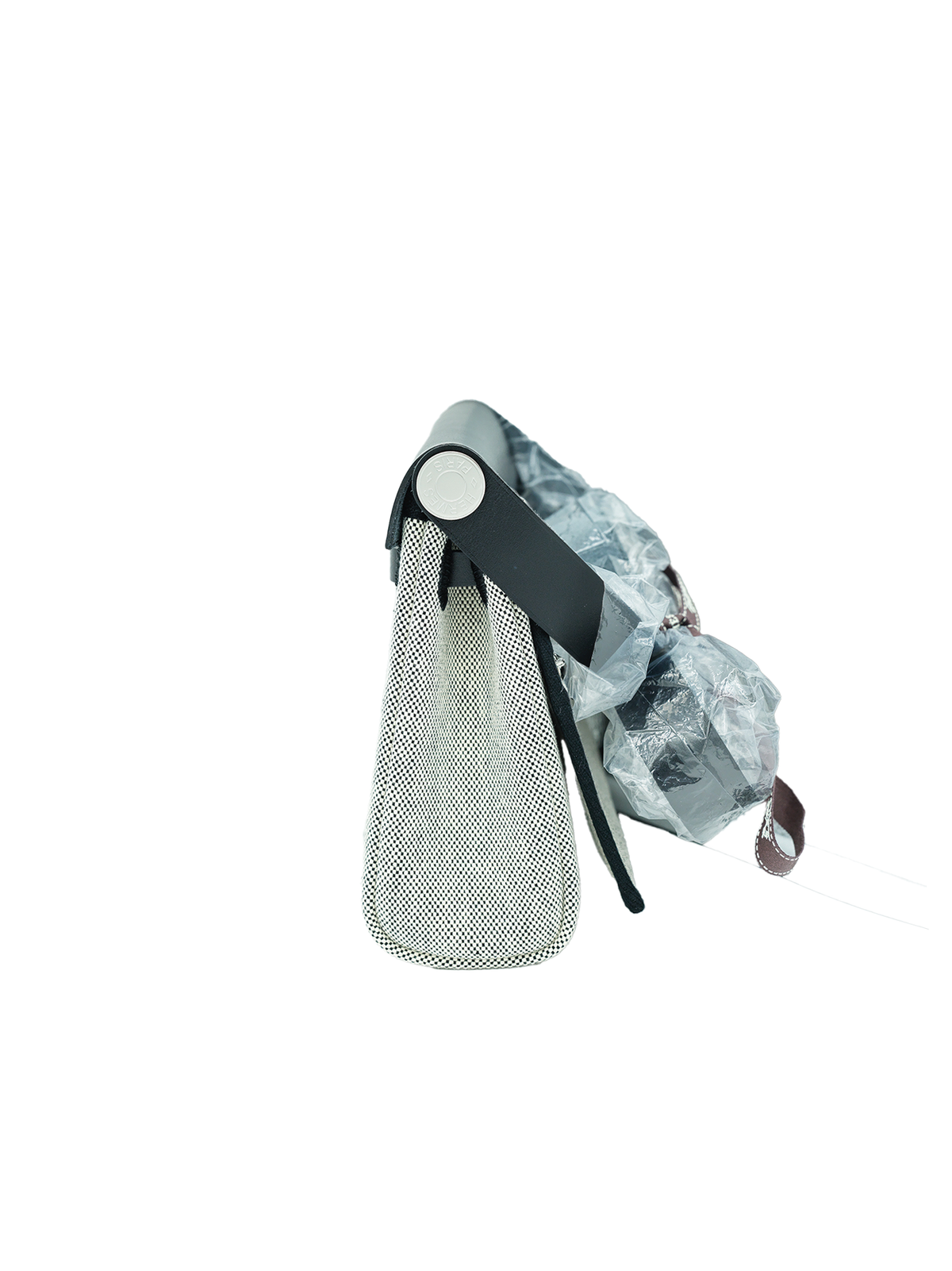 NEW HERMÈS MINI HERBAG TOILE/ SWIFT BLACK PHW