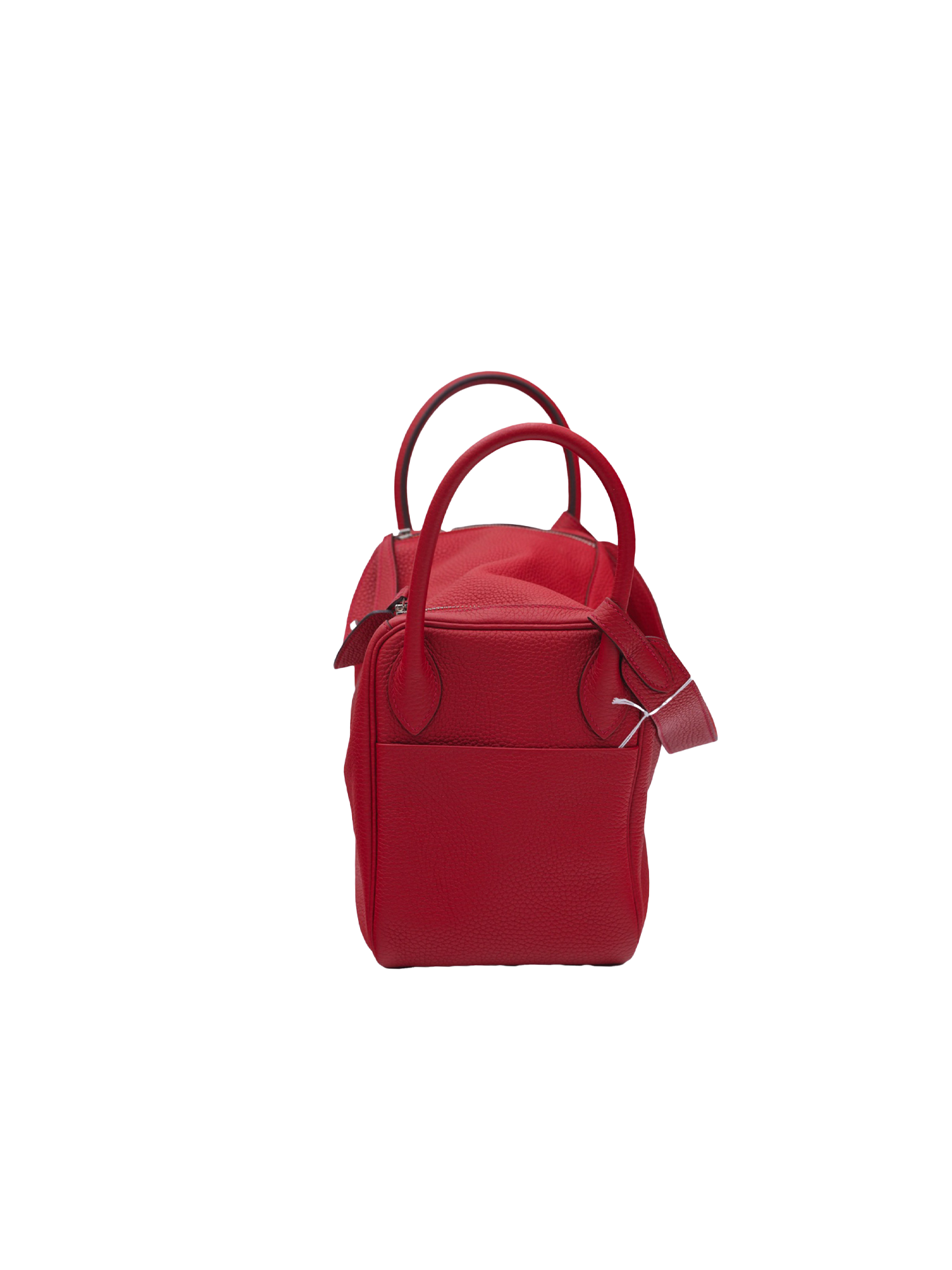 二手爱马仕 LINDY 30 TAURILLON CLEMENCE ROUGE CASAQUE PHW