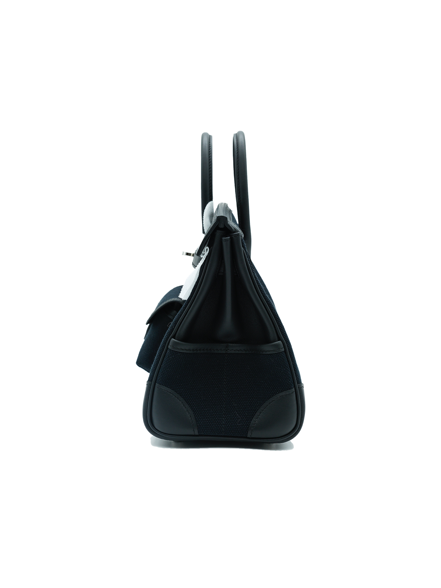 NEW HERMÈS BIRKIN 25 CARGO TOILE BLACK PHW