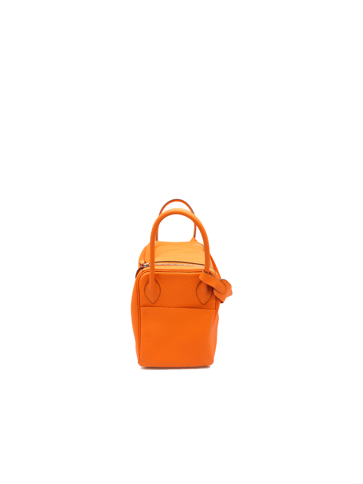 PRE-LOVED HERMÈS LINDY 36 TAURILLON CLEMENCE ORANGE PHW