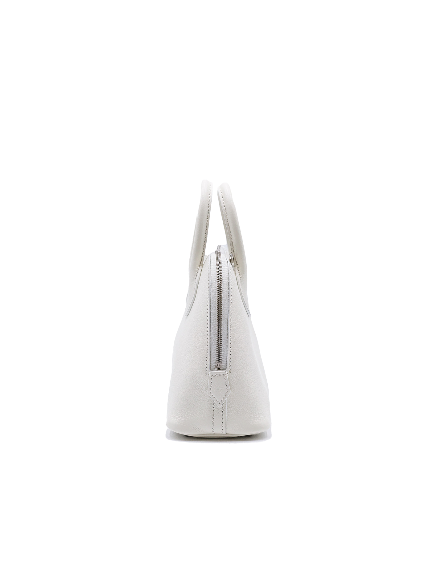 二手爱马仕 MINI BOLIDE EVERCOLOR BLANC PHW 包