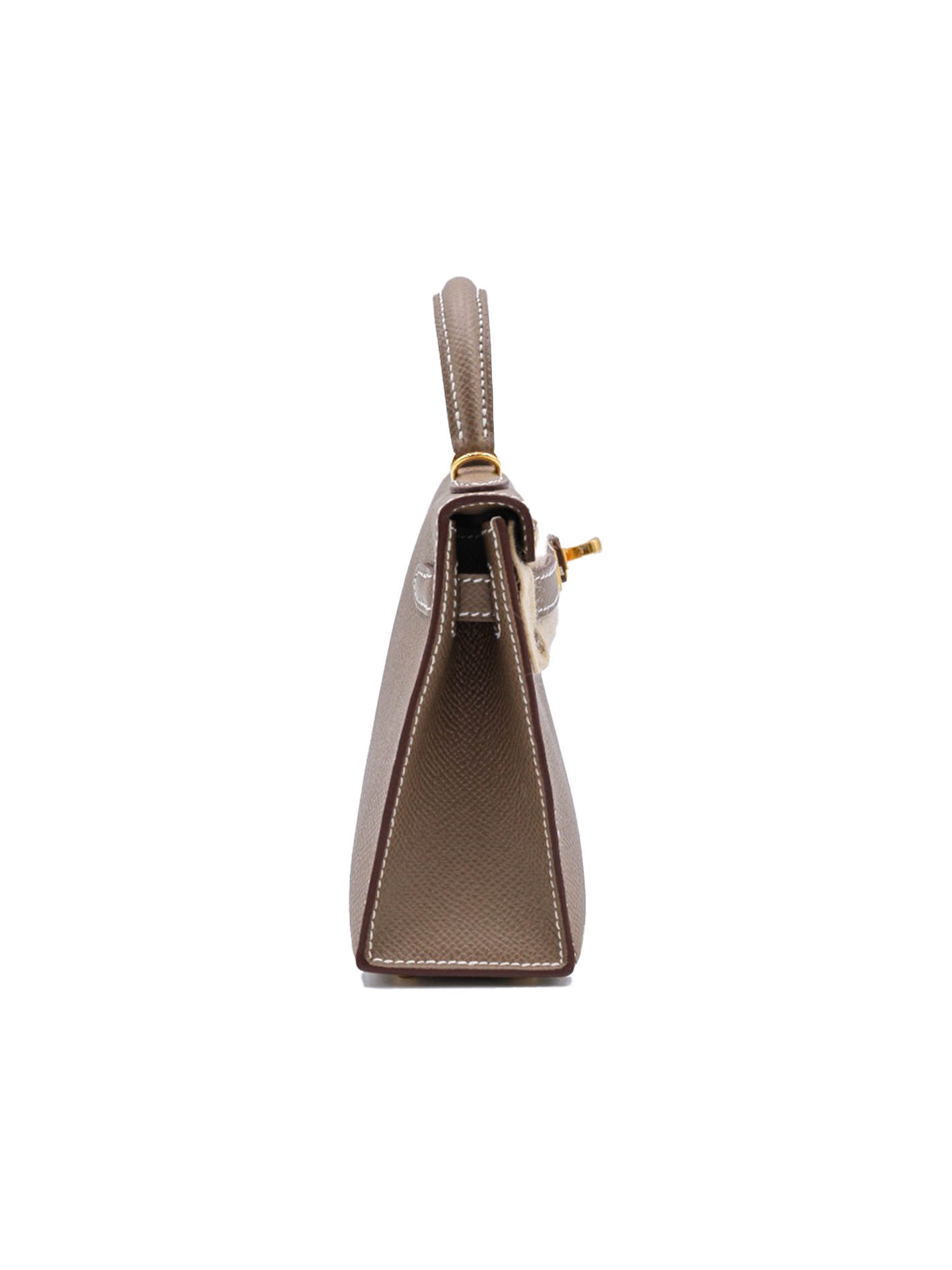 全新 HERMES MINI KELLY II EPSOM ETOUPE GHW