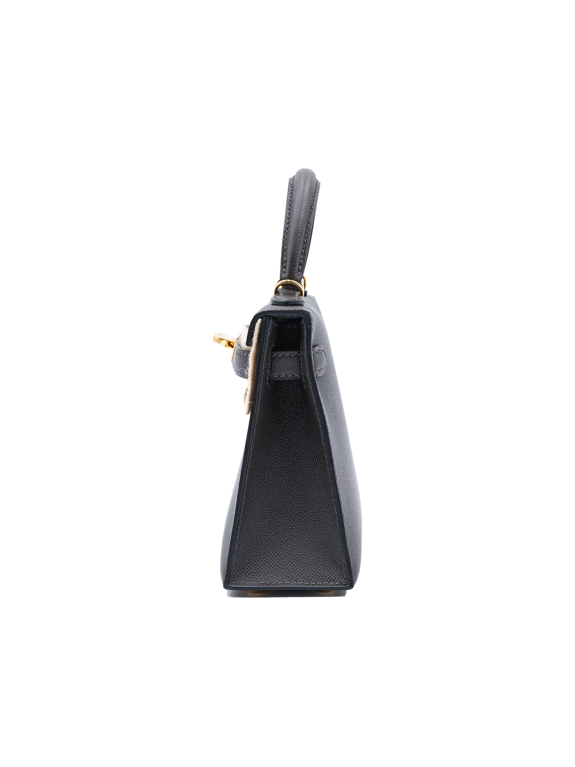 NEW HERMES MINI KELLY II MADAME GRIS GRAPHITE GHW