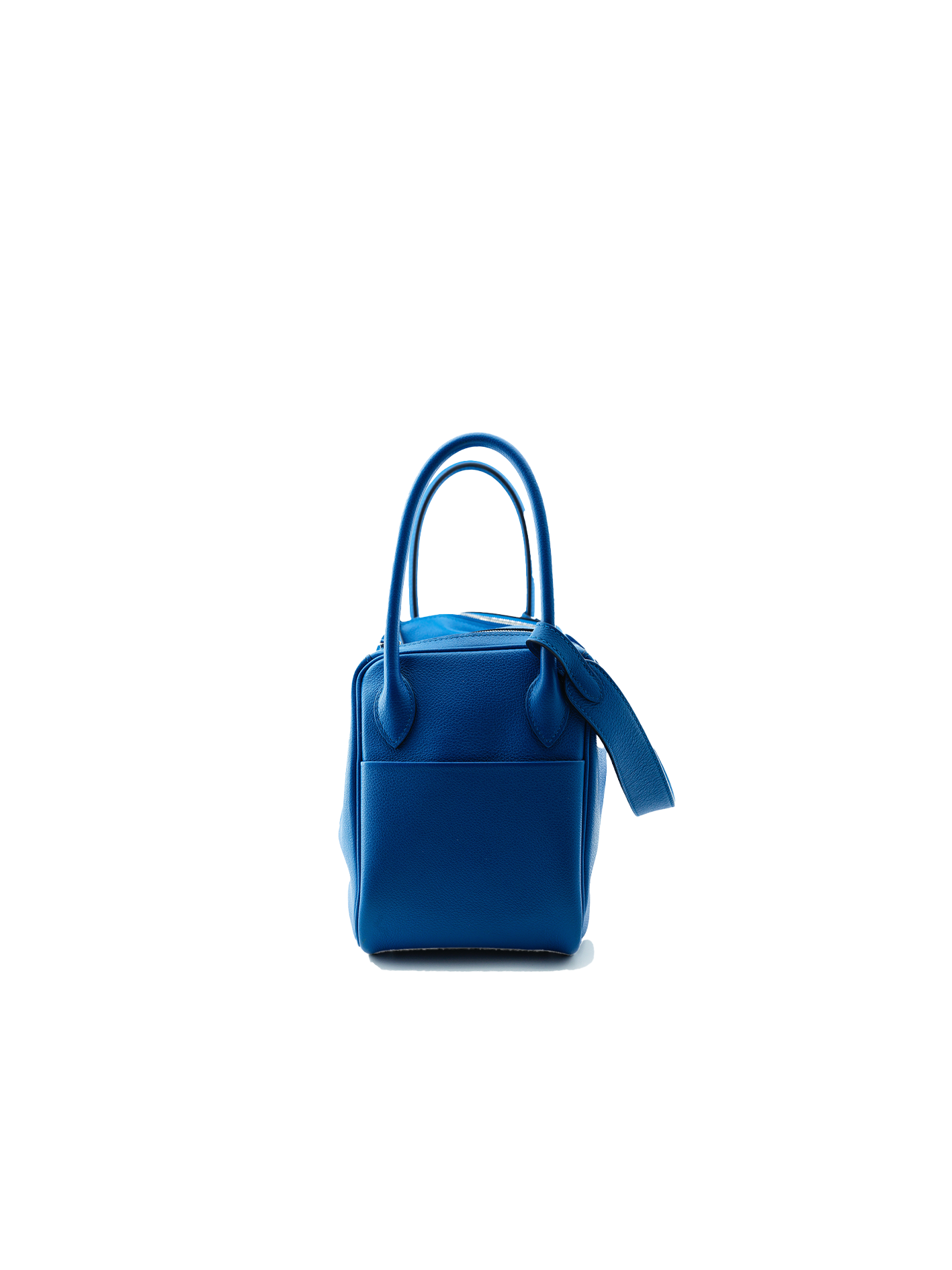 PRE-LOVED HERMÈS LINDY 26 EVERCOLOR BLUE FRANCE PHW