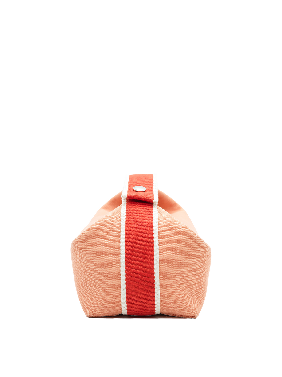 PRE-LOVED HERMÈS BRIDE-A-BRAC CASE SMALL MODEL TOILE PINK PHW