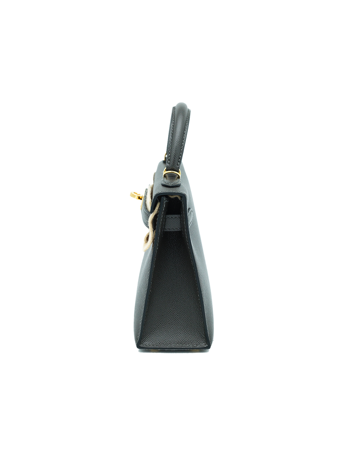 PRE-LOVED HERMÈS MINI KELLY II MADAM GRIS GRAPHITE GHW